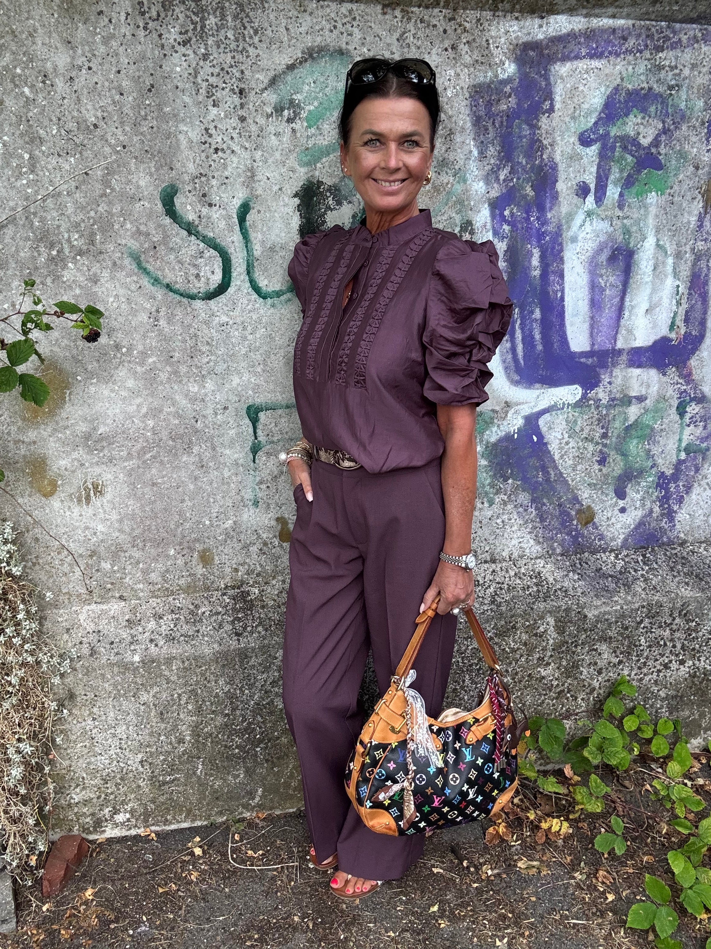 Gossia Bluse - AnnSofiGO Lull Bluse i Plum