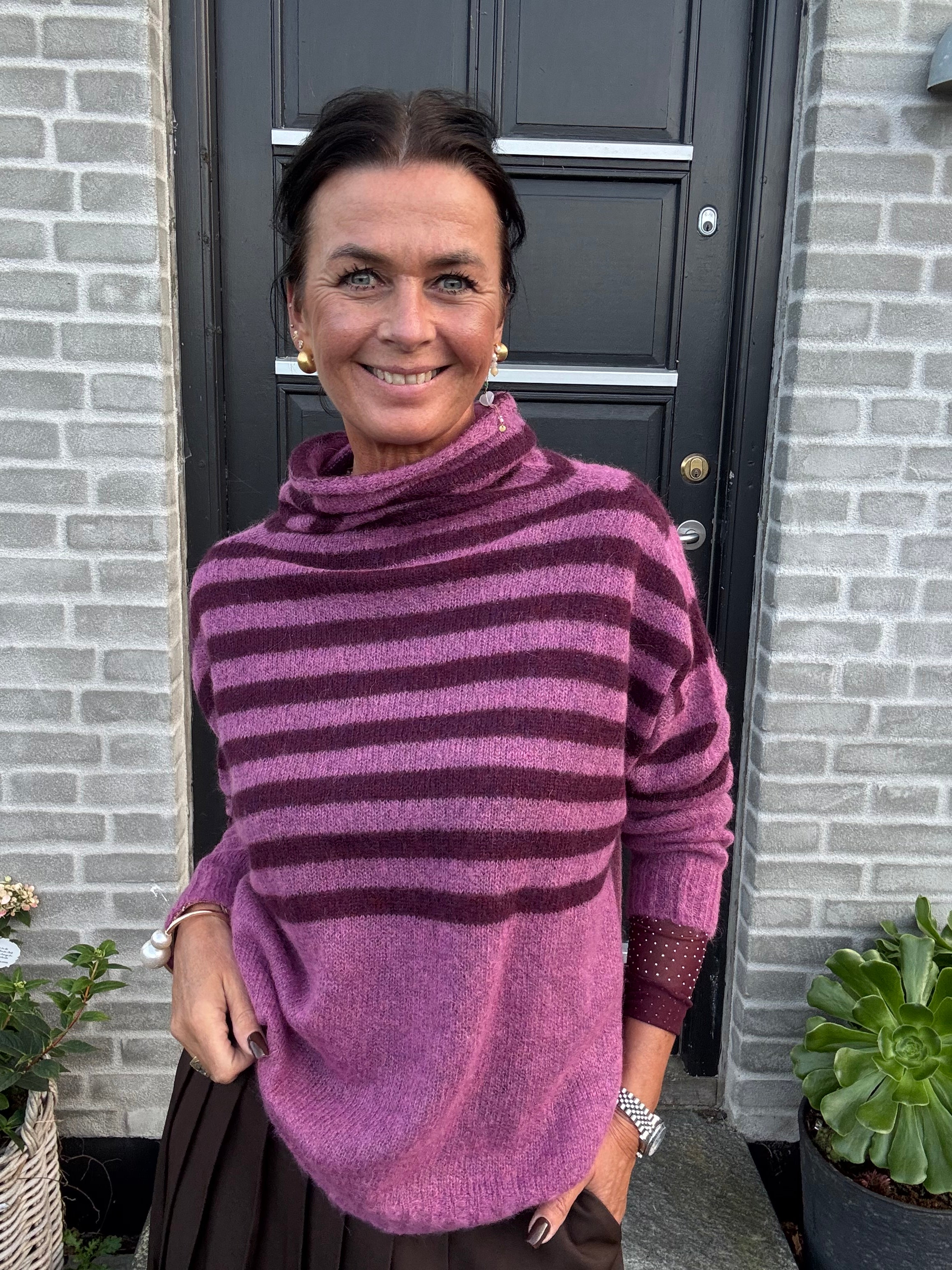 Gossia Sweater - AmbrosiaGO Sweater i Plum, Dark Plum