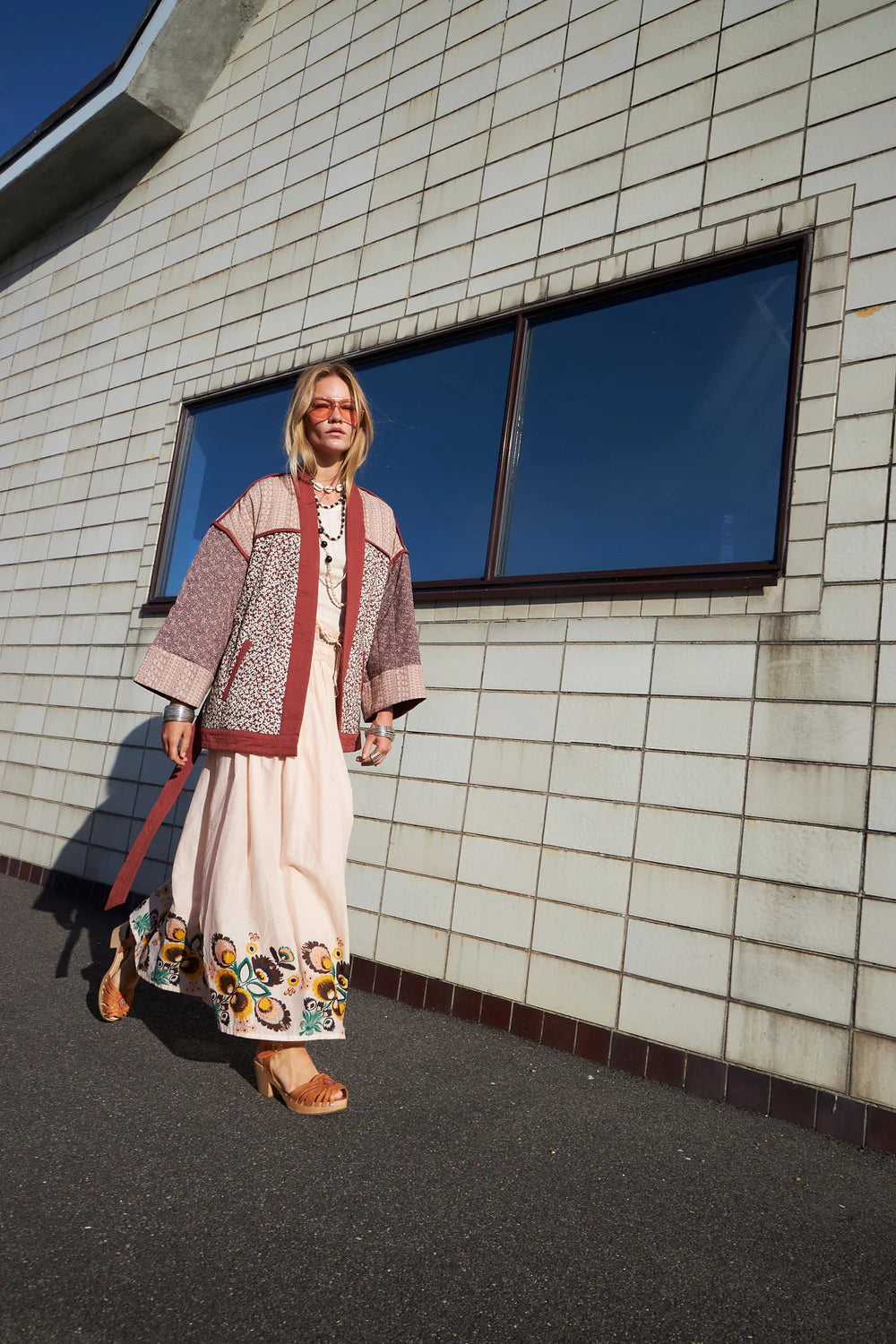 Lollys Laundry Nederdel - CassieLL Maxi Nederdel i Dusty Rose