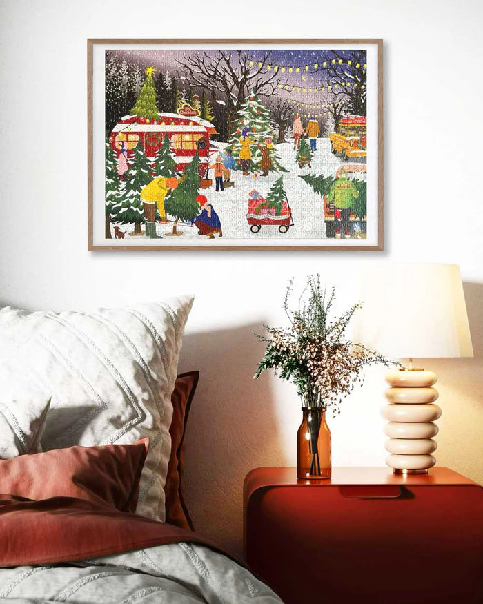 Visse Vasse Puslespil - Christmas Tree & Snowflakes, Kalender Puslespil