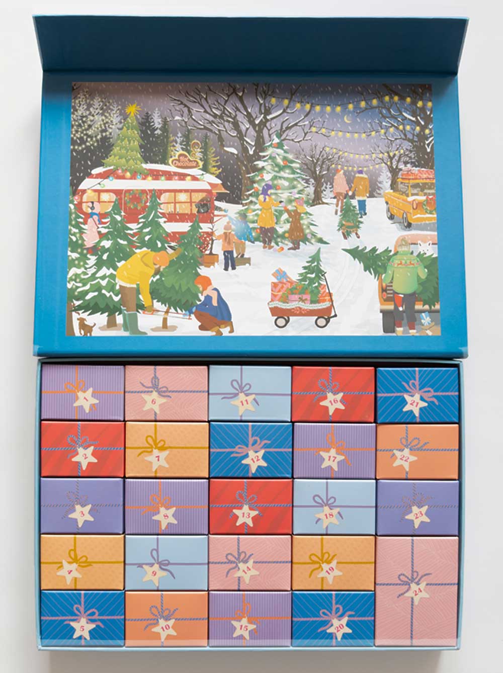 Visse Vasse Puslespil - Christmas Tree & Snowflakes, Kalender Puslespil