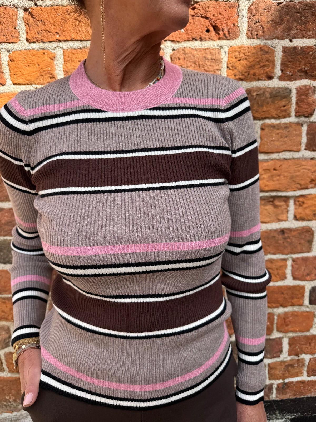 Nümph Bluse - NuKallie Strik, Bluse i Bonbon Lyserød