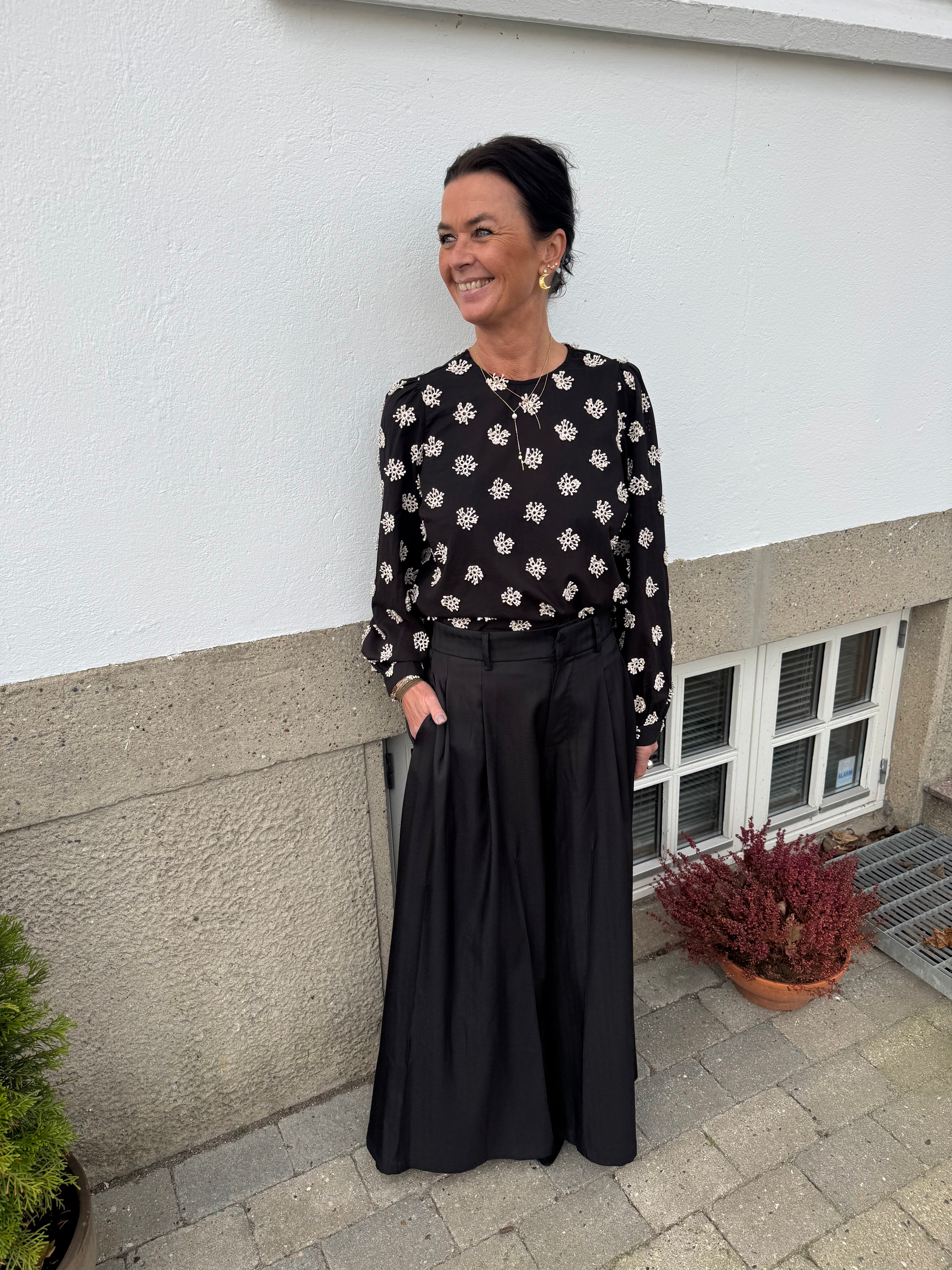 Co´Couture Bluse - MallyCC Bluse i Sort