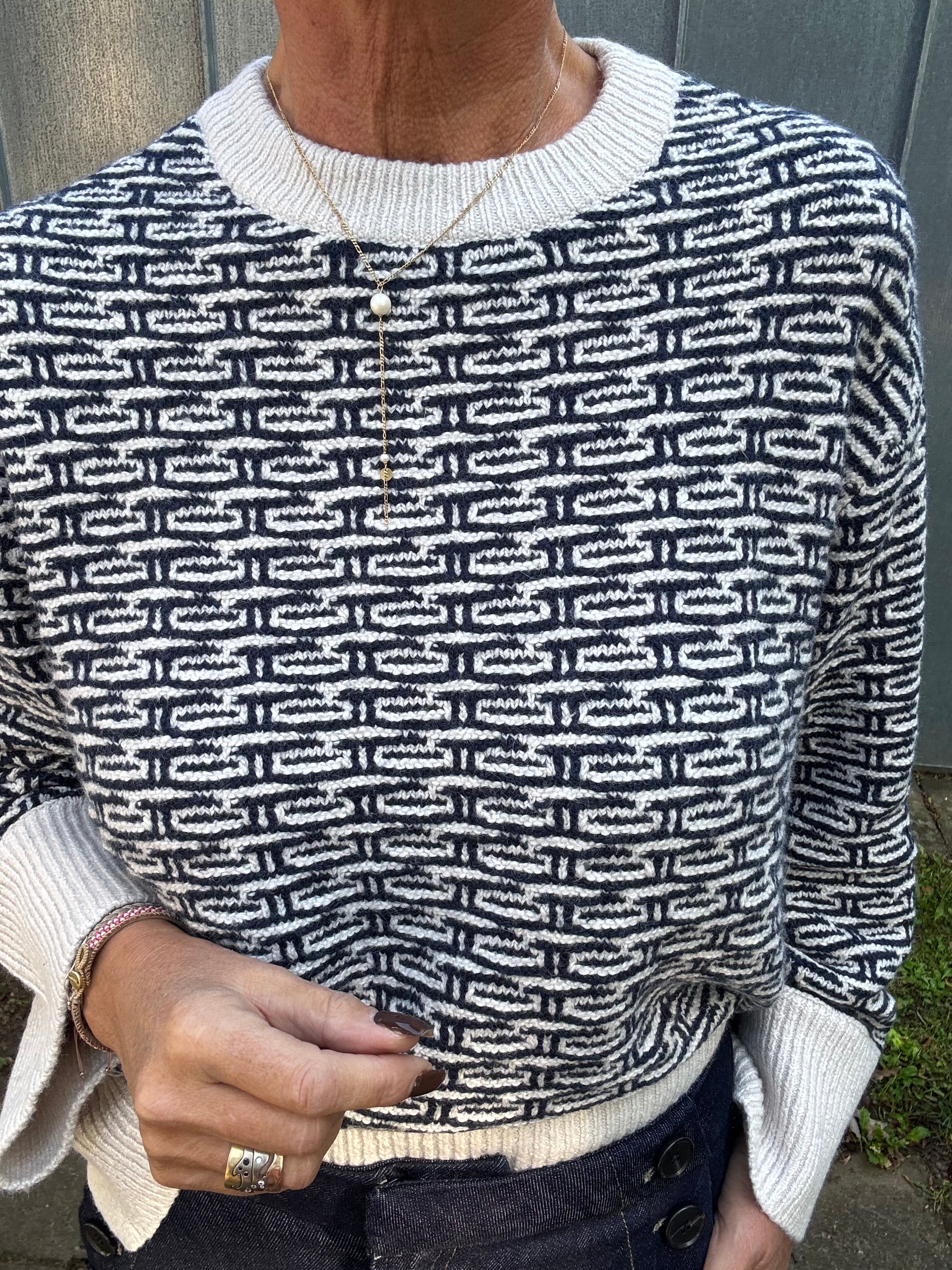 Pieszak Strik - Talia Strik Bluse i Midnight Navy