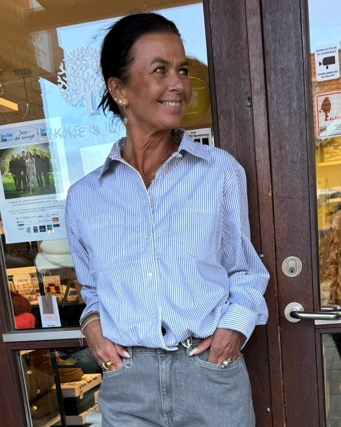 Pieszak Skjorte - PD-Chania Ballon Skjorte i Striber