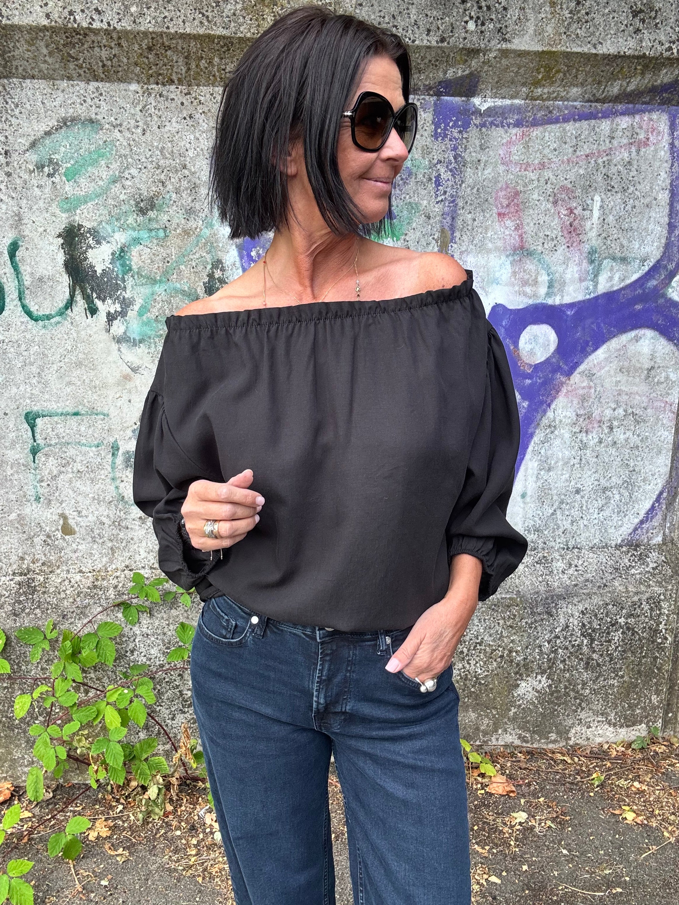 MARTA du château Bluse - 8558  MdcJuniper Bluse i Sort