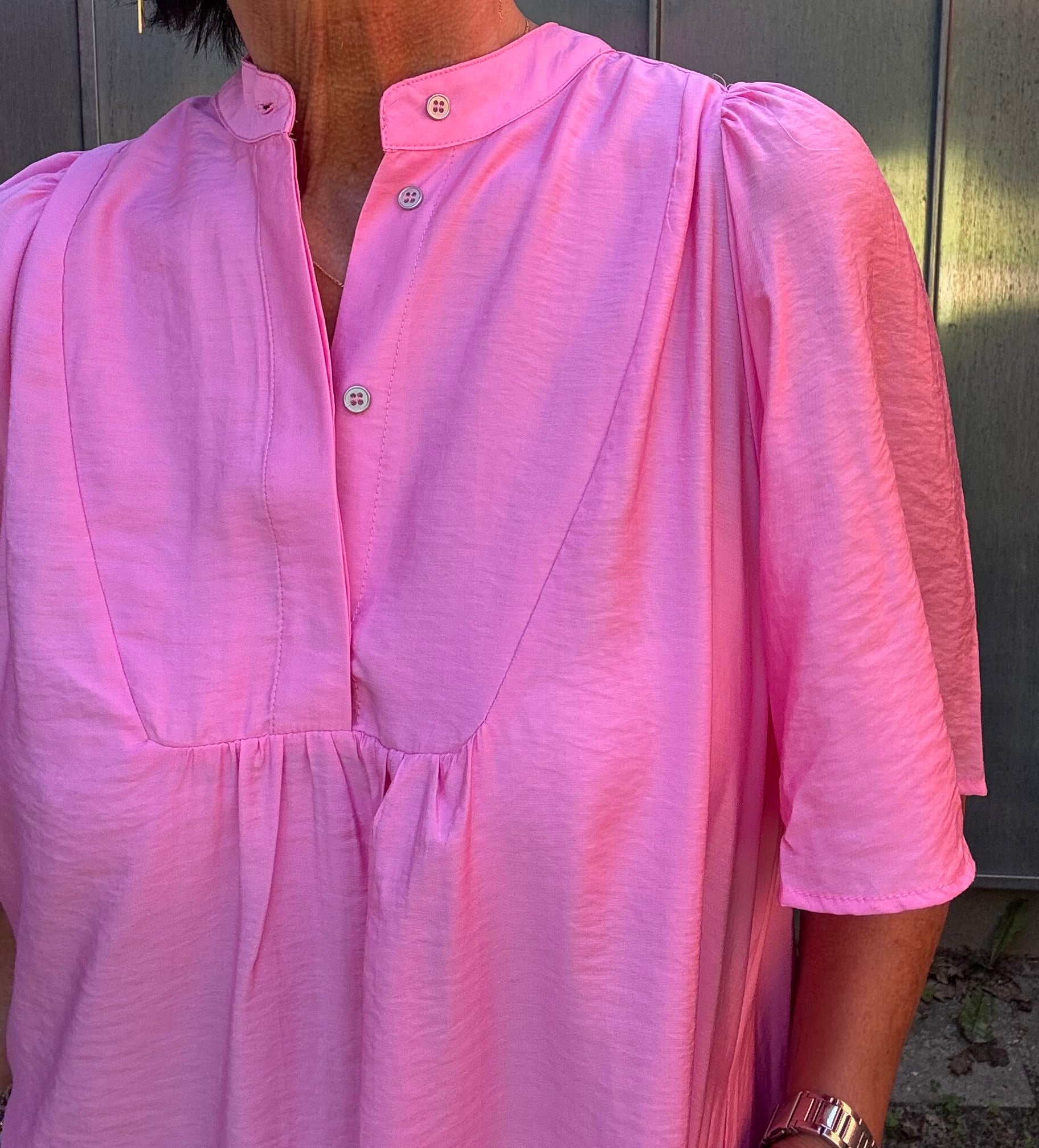 Co´Couture Kjole - CallumCC Volume SS Kjole i Bubblegum