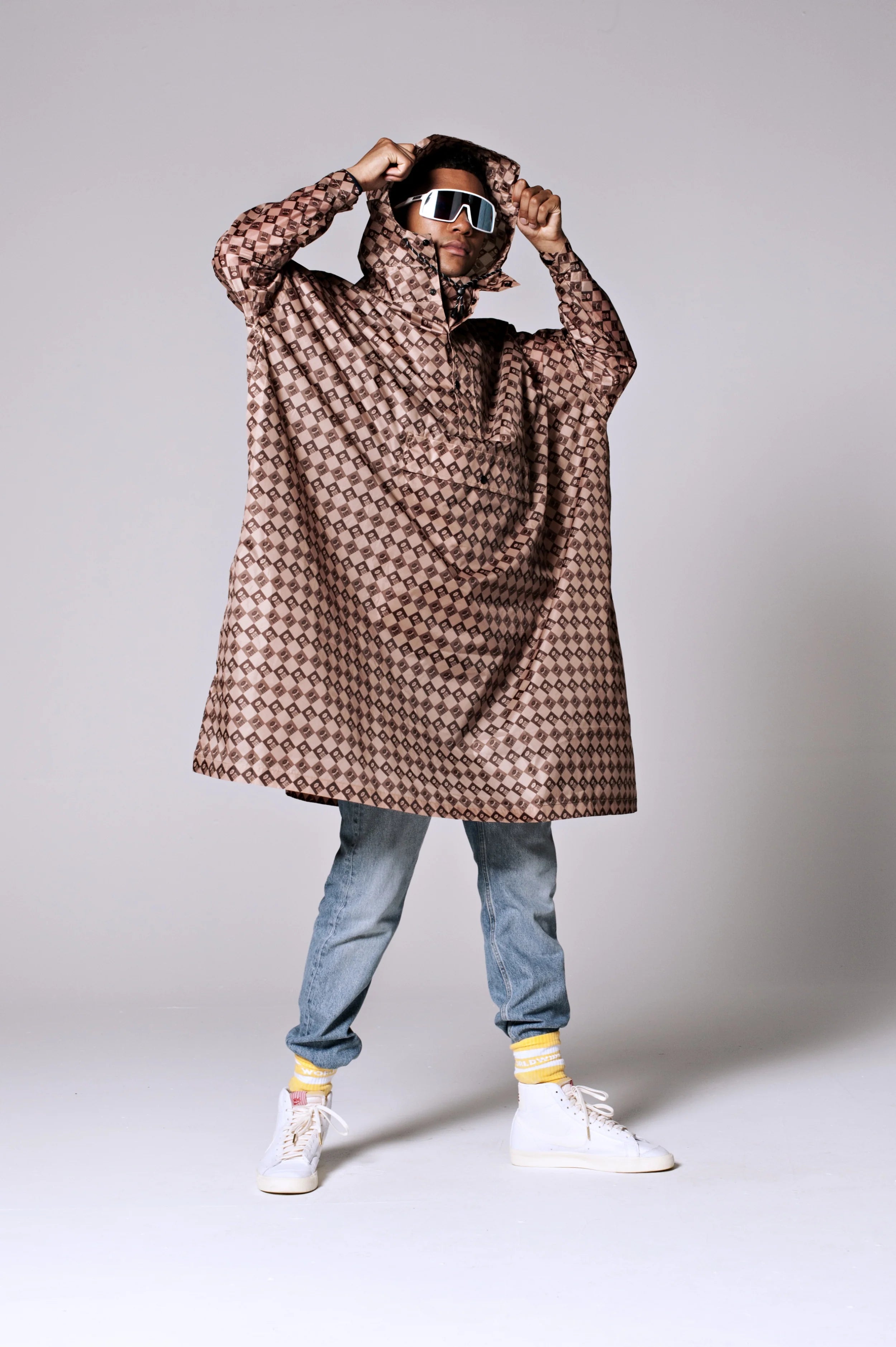 Rain Kiss - Regn Poncho Damier