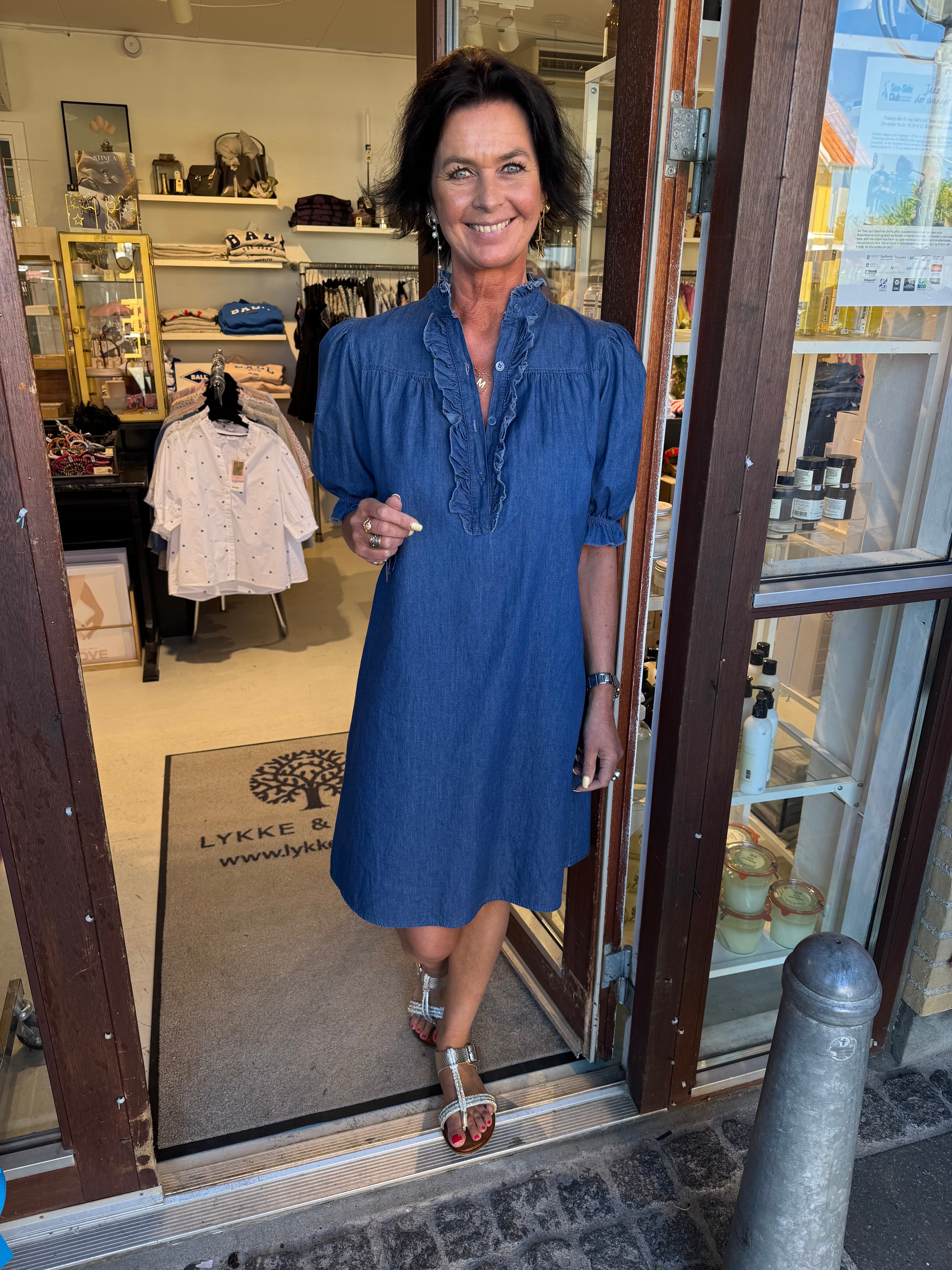 MARTA du château Kjole - MdcMelissa Kjole i Medio Denim Blå