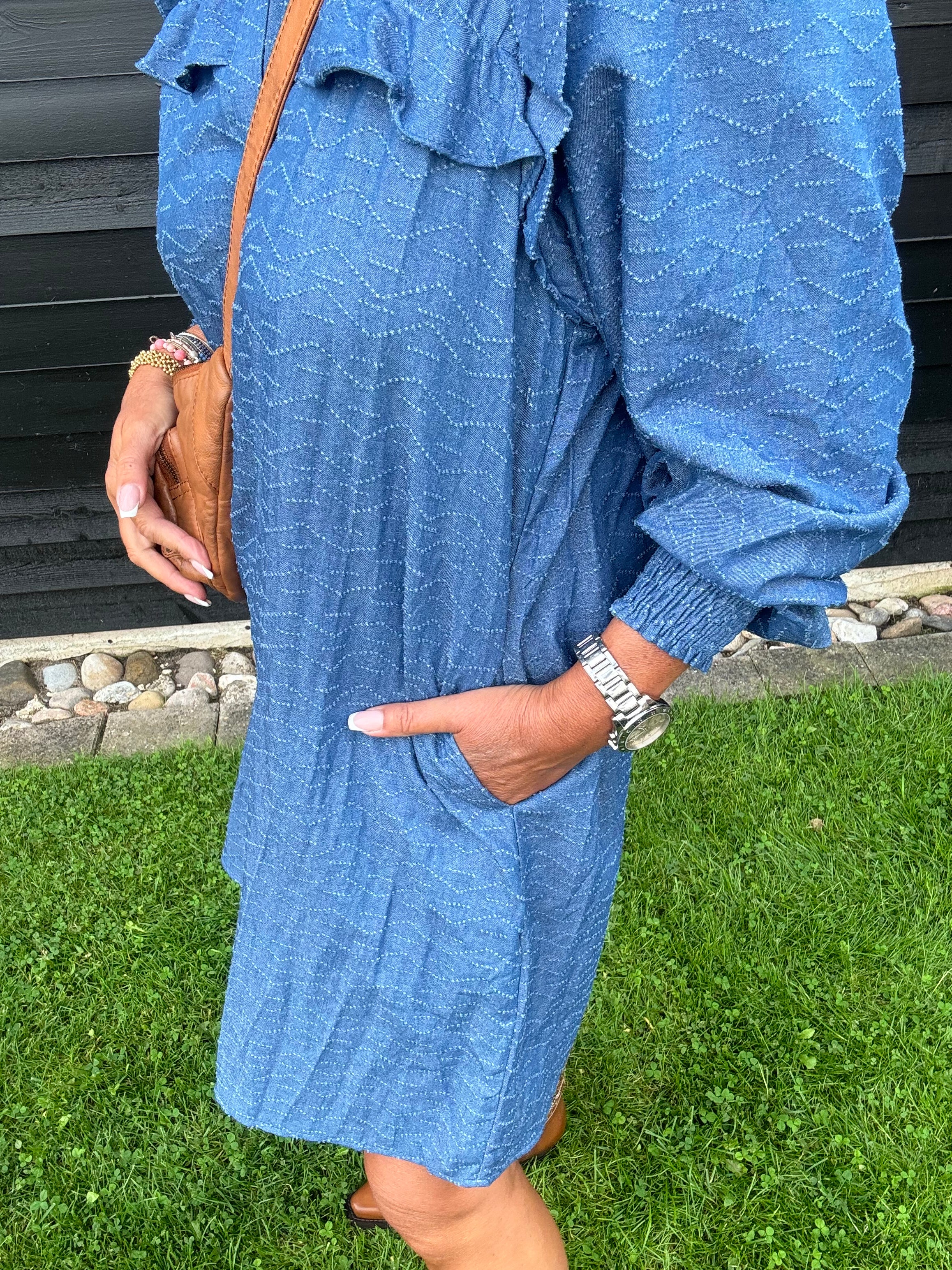 Gossia Kjole - AnnalilGO Kjole i Denim Blue