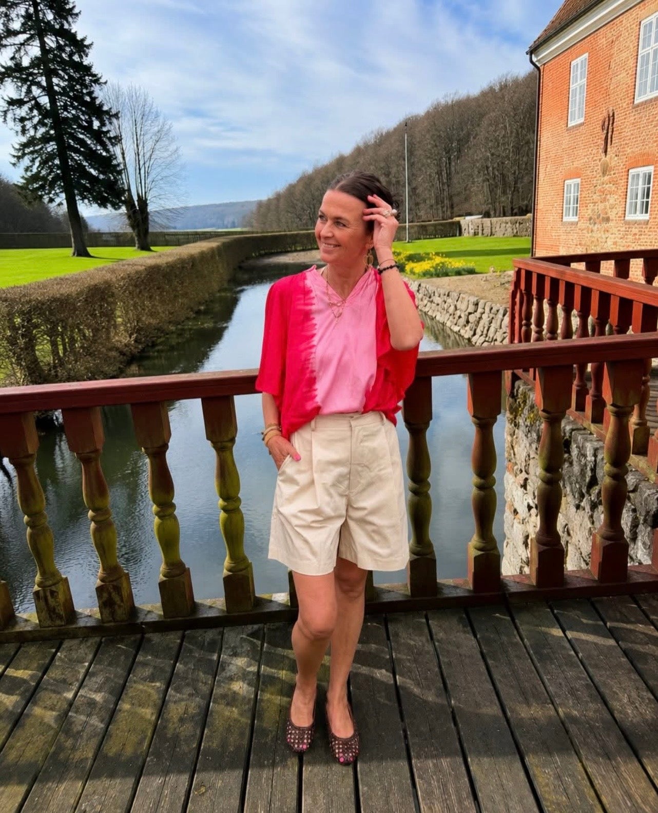 Gossia Bluse - KikiGO Bluse i Geranium Pink