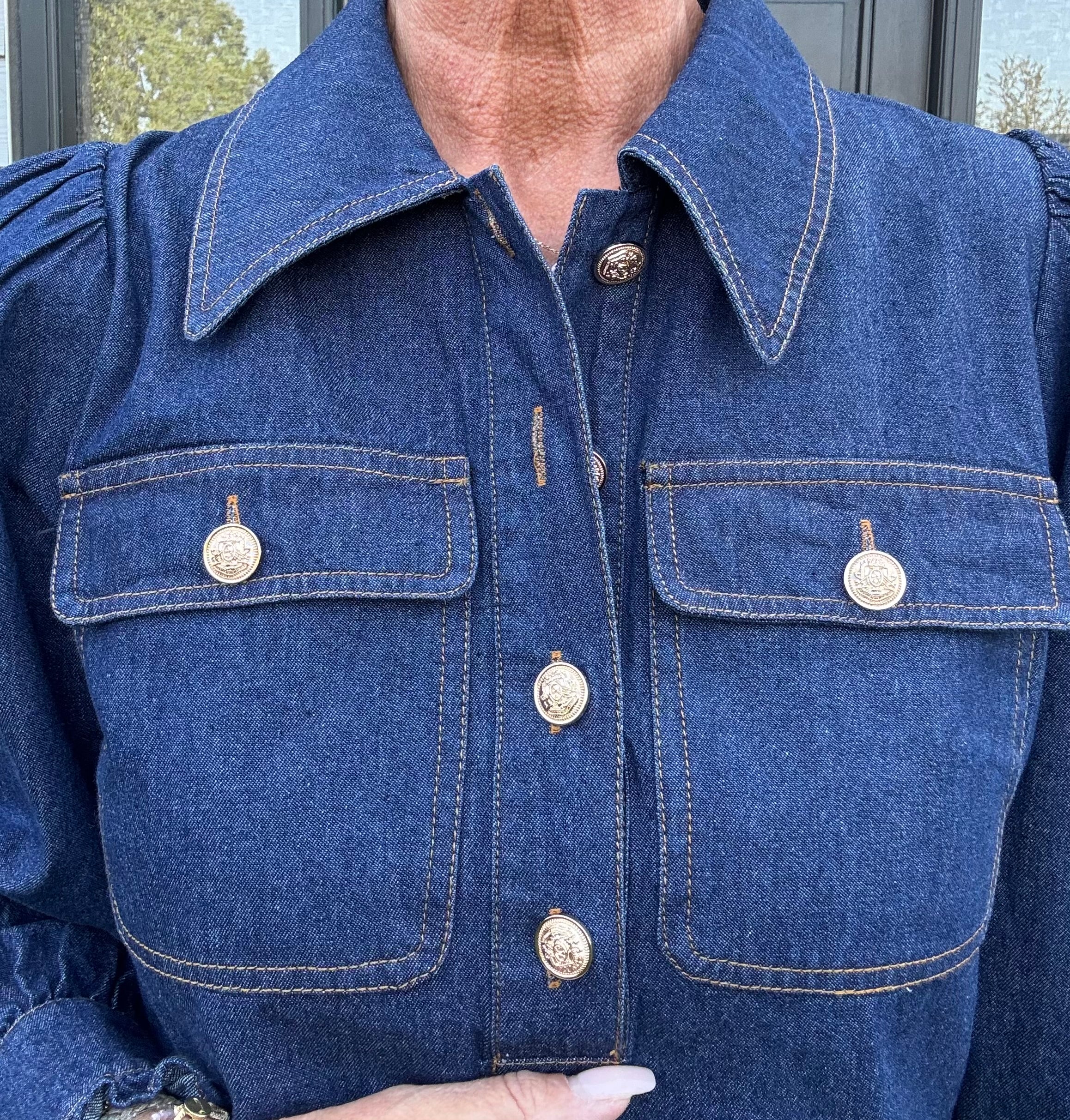 Neo Noir Kjole - Nikko Denim Kjole i Blå Denim
