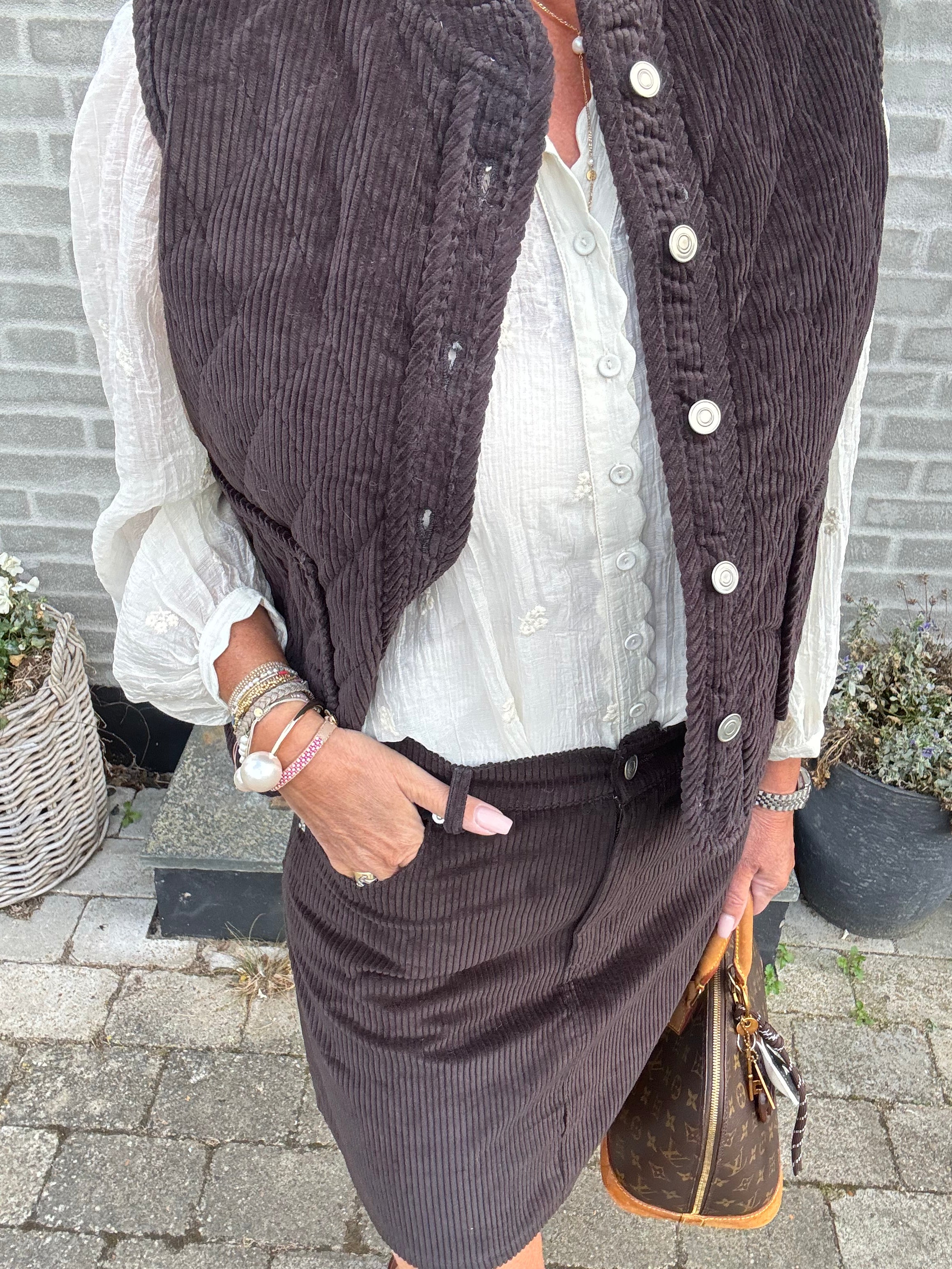 Lollys Laundry Vest - CairoLL Vest i Dark Mocca
