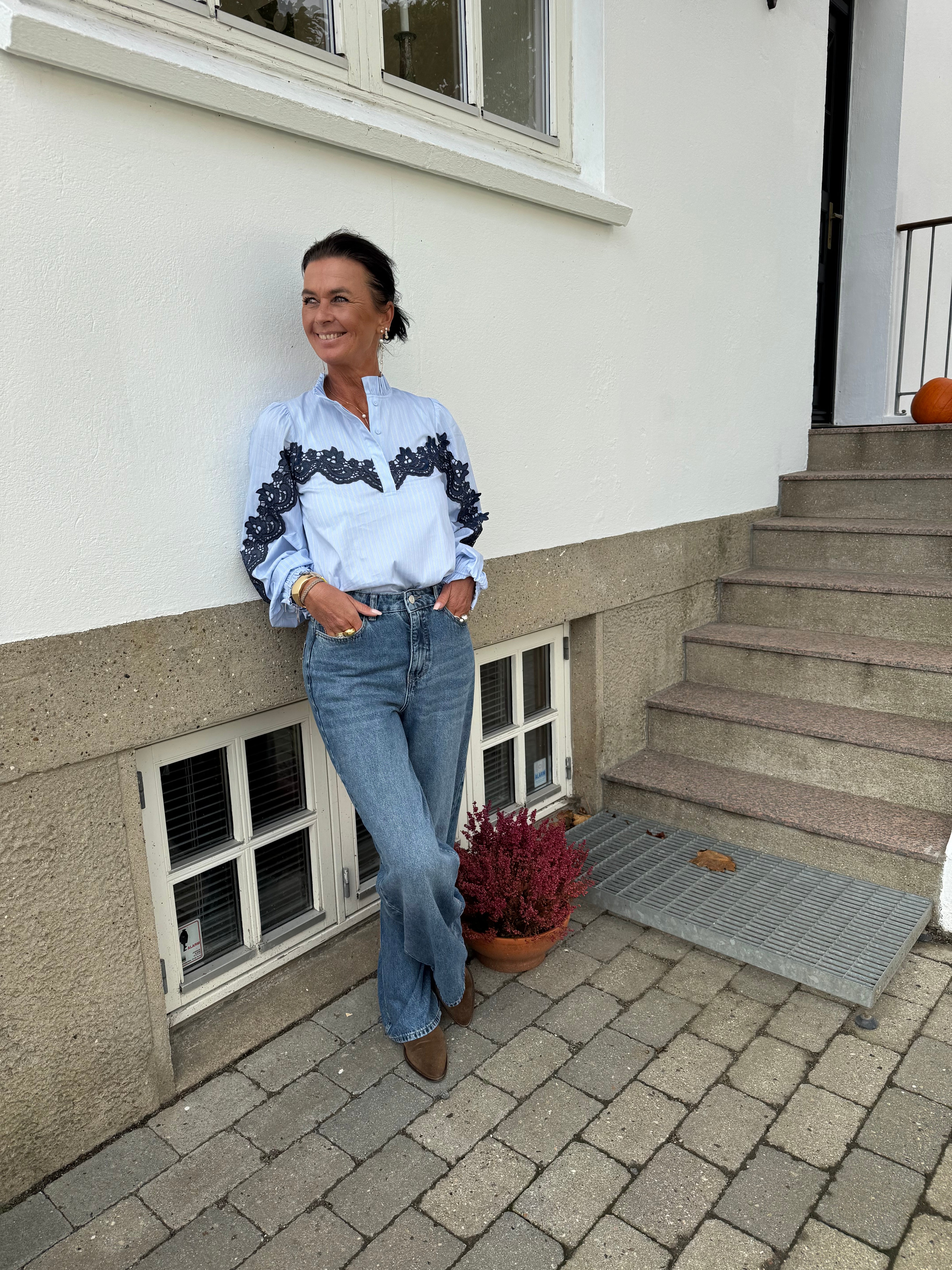 Gossia Skjorte - OlineGO Skjorte i Blue Stripe