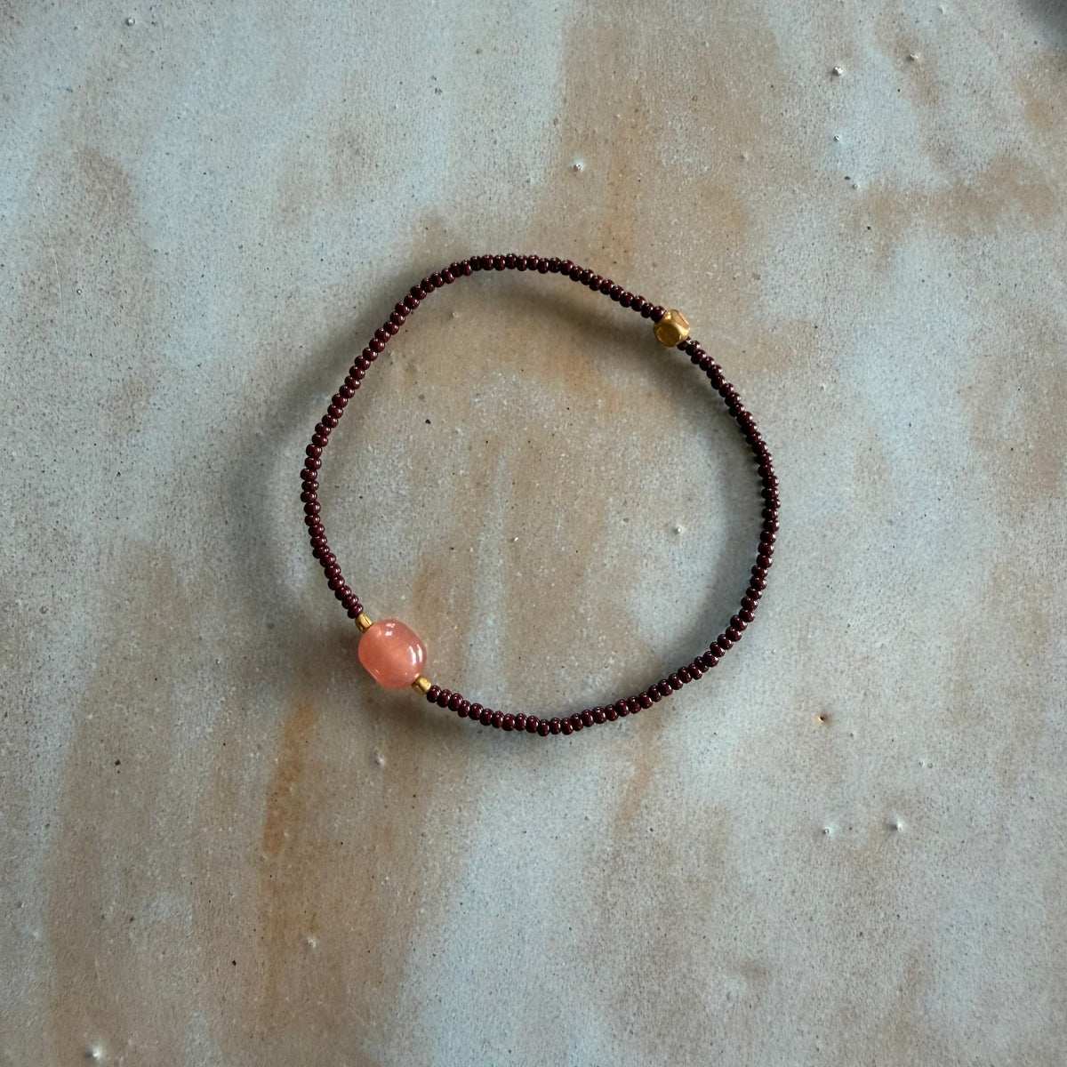 Annavii Armbånd - Nuri Armbånd 1 Perler i 1018 Maroon