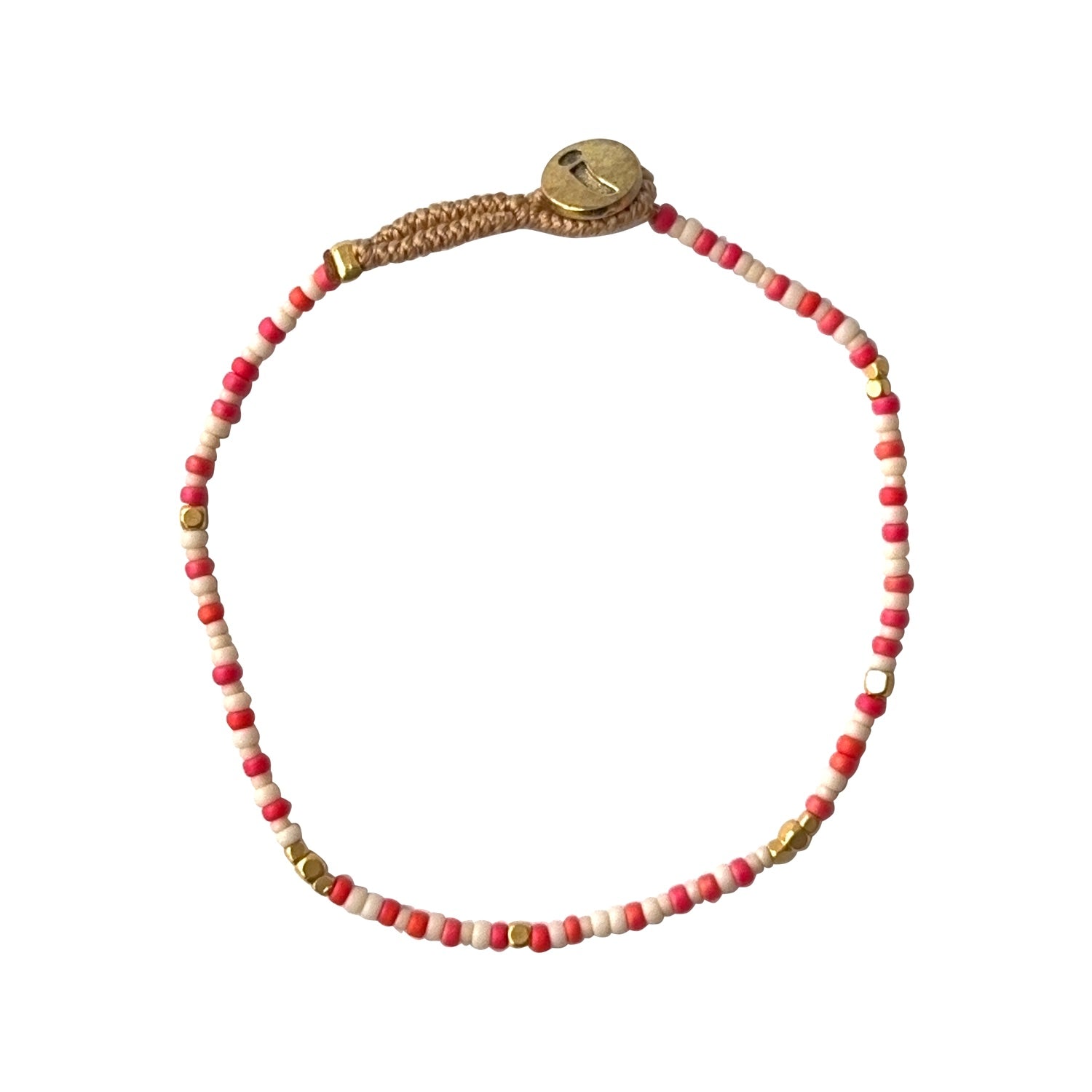 IBU Jewels Armbånd - FR03 Lulu Raindrop Armbånd i Coral