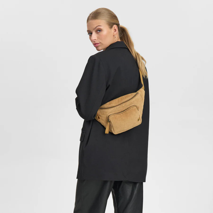 Depeche Bumbag - 16712 Fløjls Bumbag i Tan