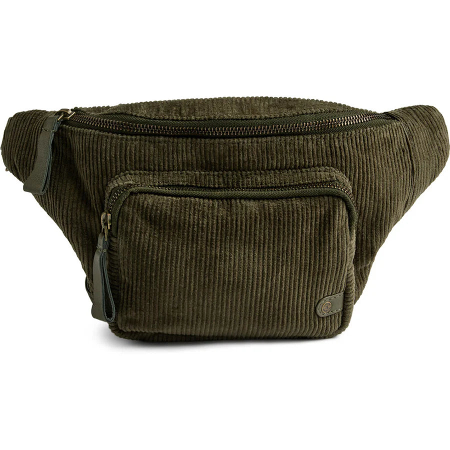 Depeche Bumbag - 16712 Fløjls Bumbag i Army Green