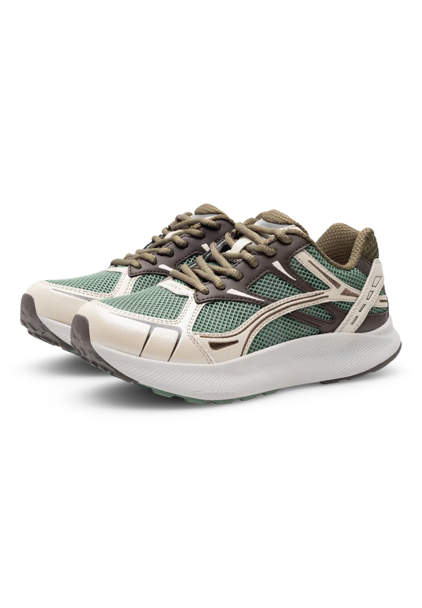Woden Sneaker - Freja Runner Sneaker i Swamp Multi