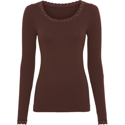 Tim & Simonsen Bluse - Frida LS Bluse i Cioccolato
