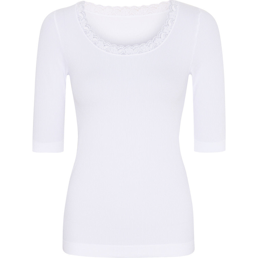 Tim & Simonsen Bluse - Frida SS Top i Bianco