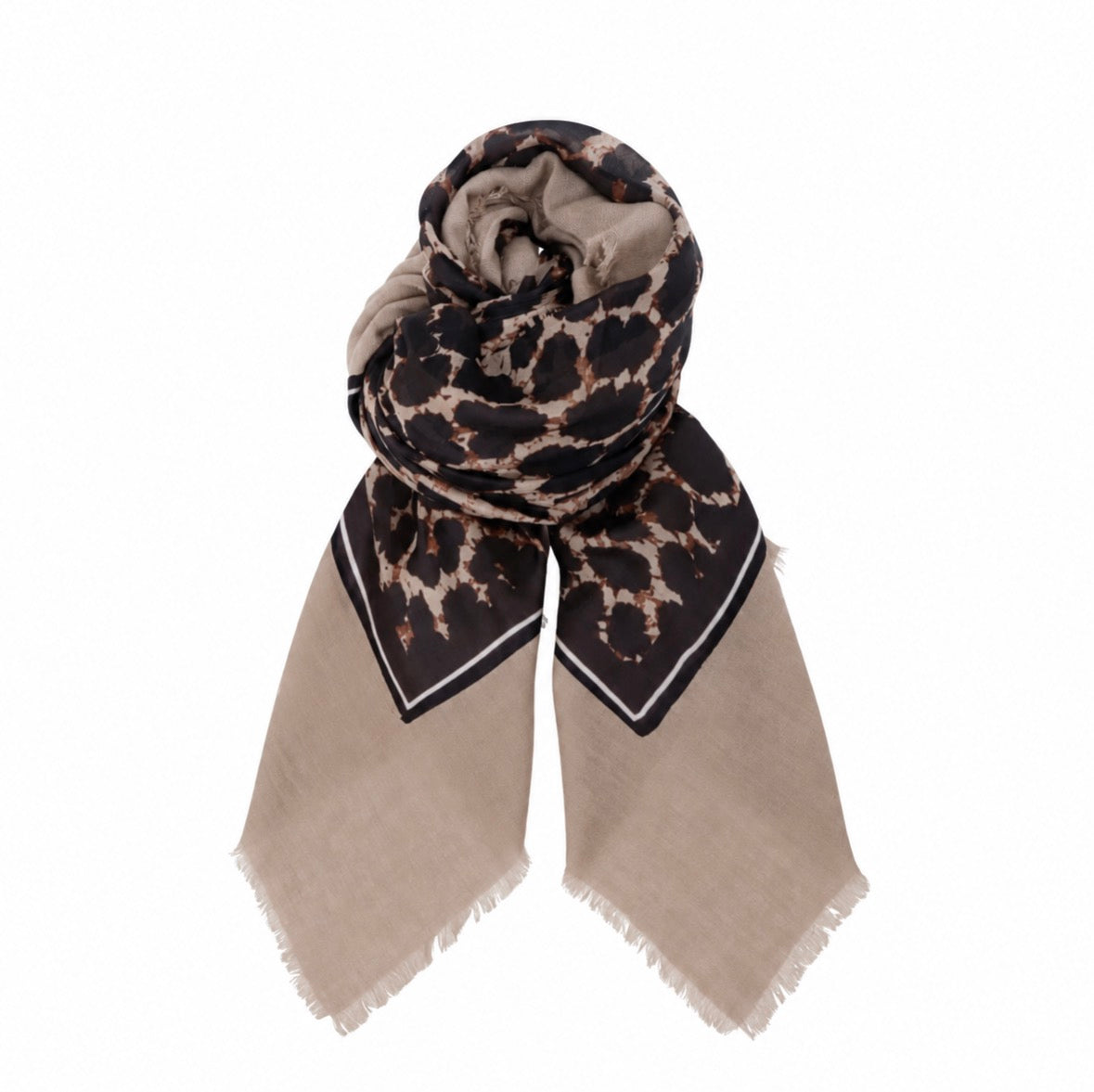 Black Colour Tørklæde - BcBaylee Deluxe Tørklæde i Leopard