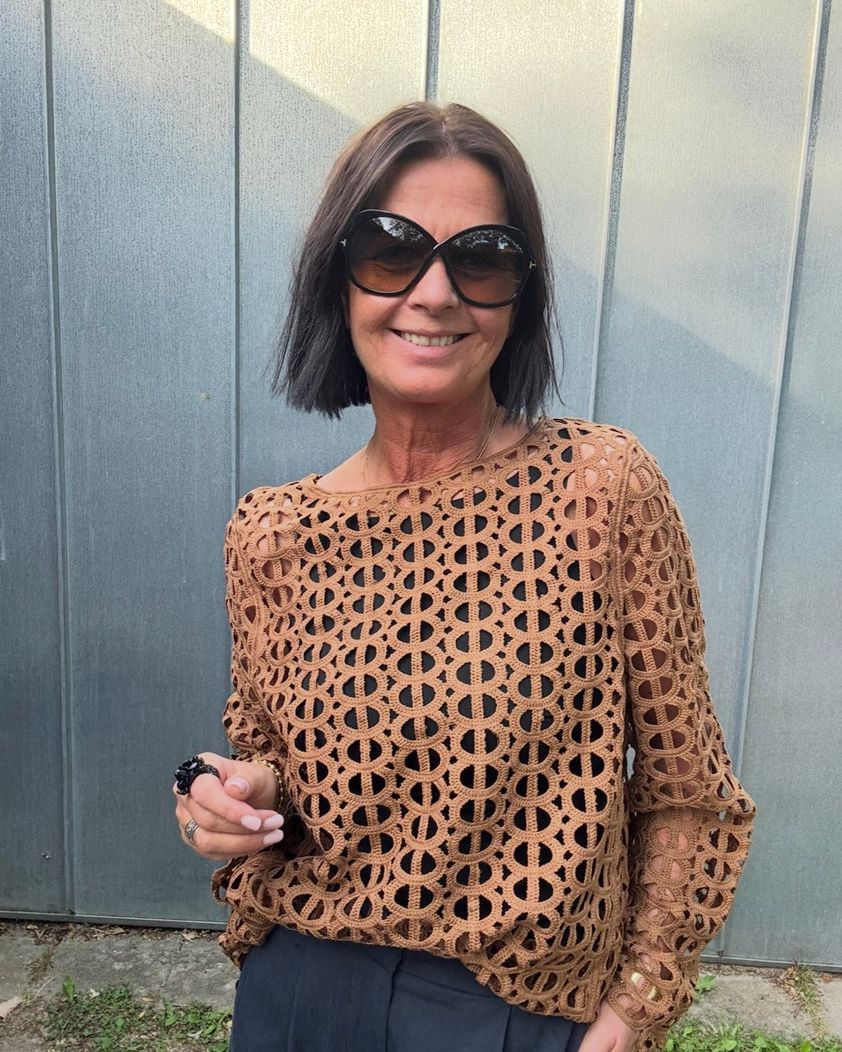 Tim & Simonsen Bluse - Gerda Blonde Bluse i Brun