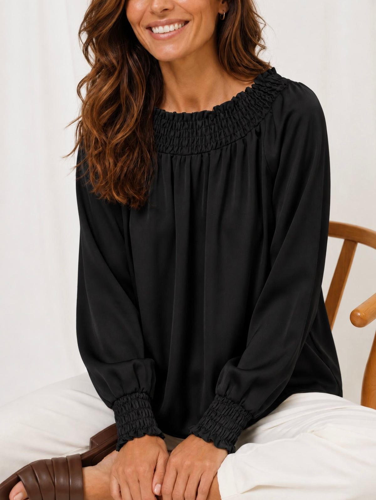 MARTA du château Bluse - 8943P MdcVerona Bluse i Sort