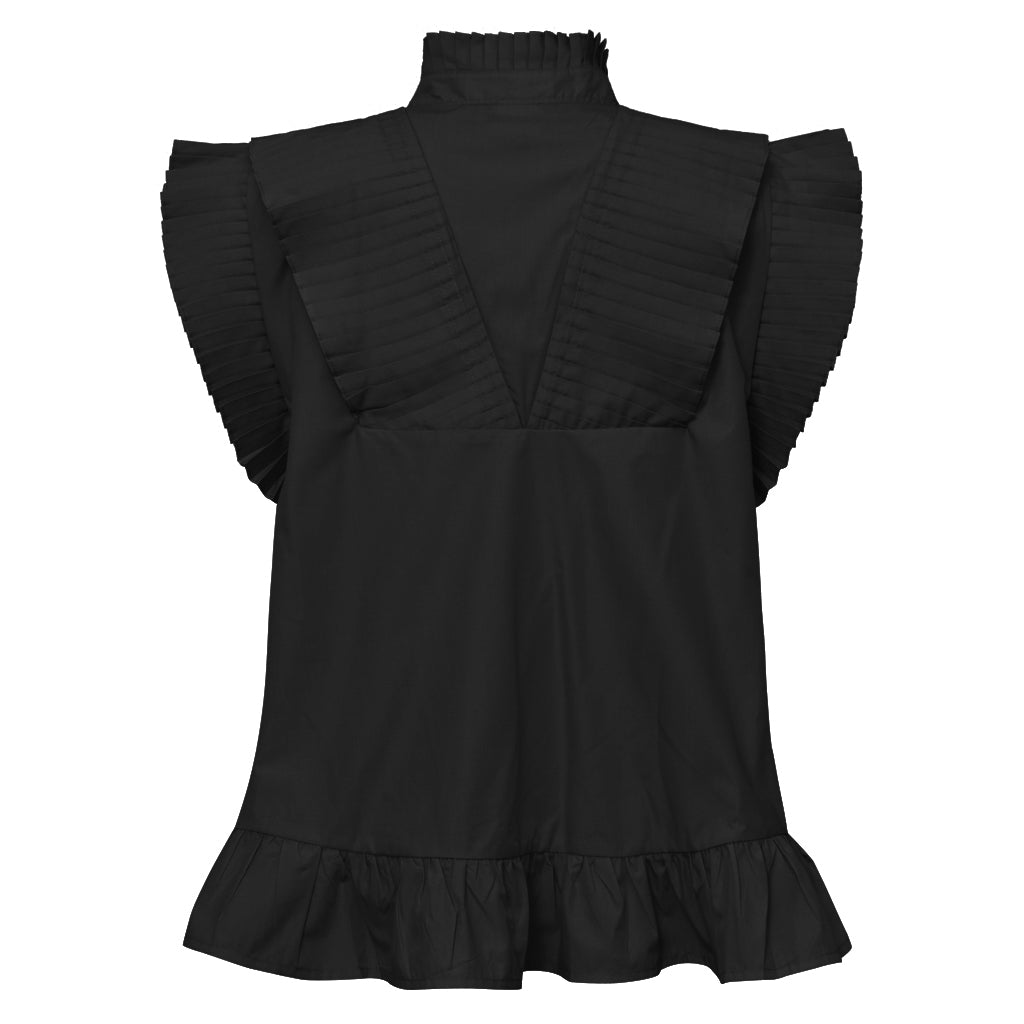 Gossia Bluse - AnnGO Top i Sort