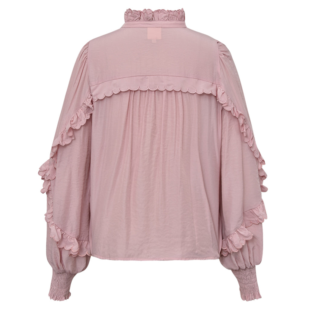 Gossia Bluse - Nanago Bluse i Pale Pink