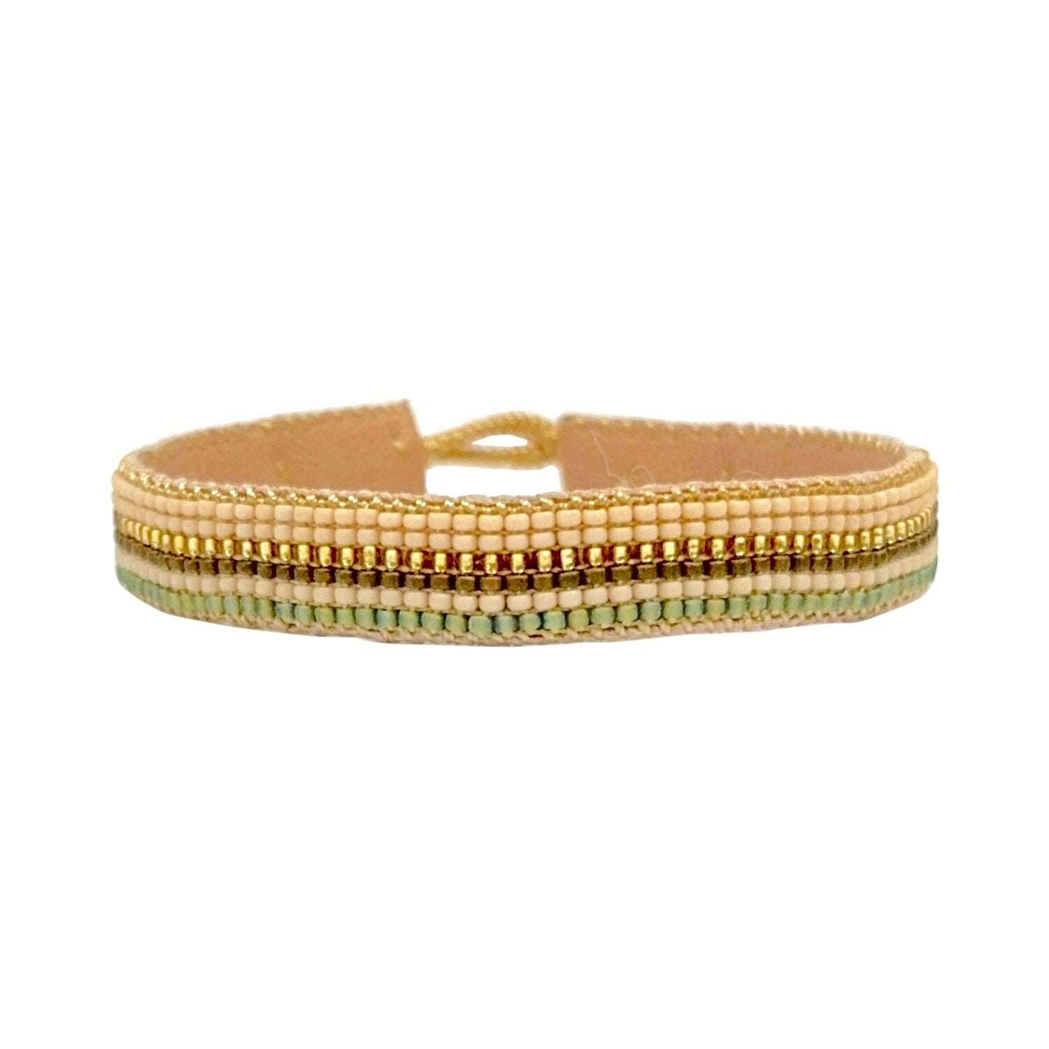 IBU Jewels Armbånd - GC01 Half Cuff Mix Armbånd i Antique Beige