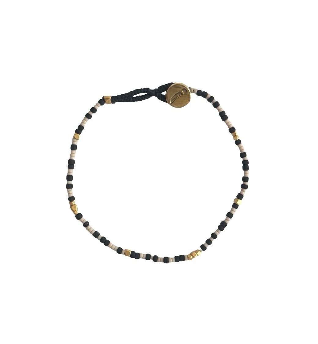 IBU Jewels Armbånd - GN02 Lulu Raindrop Armbånd i Sort