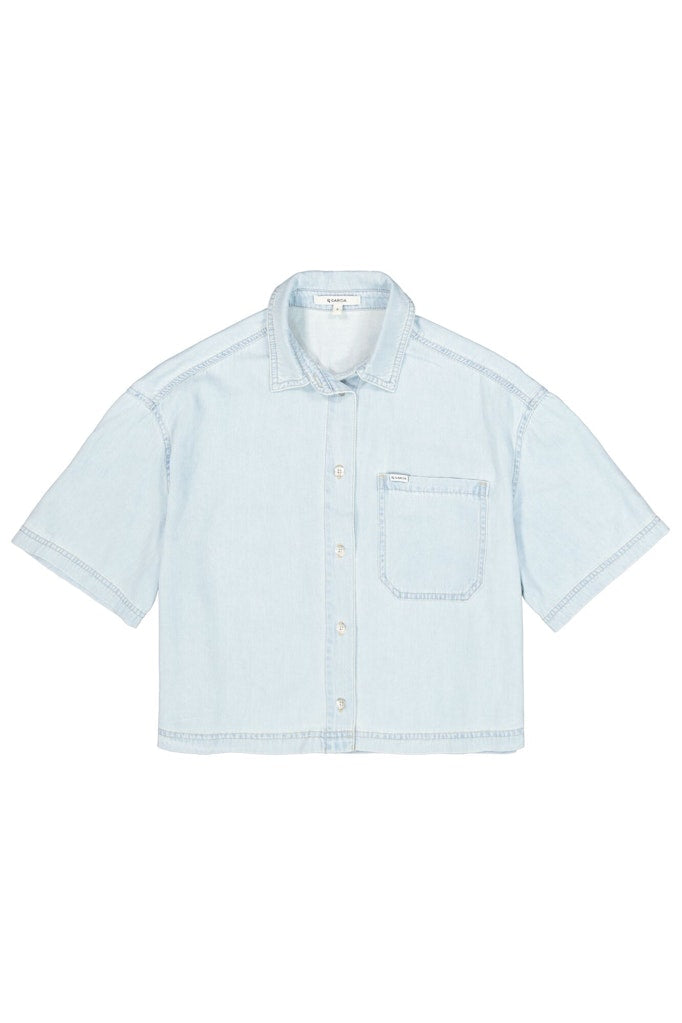 Garcia Jakke - 260094 Denim Jakke i Morning Blue
