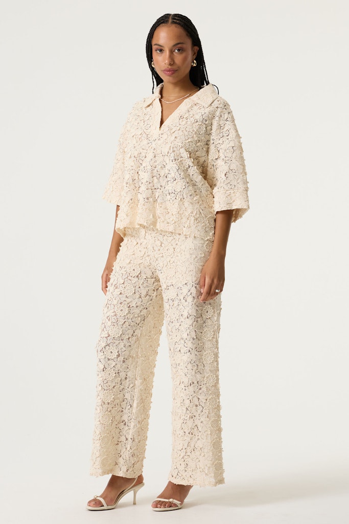 Garcia Bukser - 260117 Blonde Bukser i Whitecap