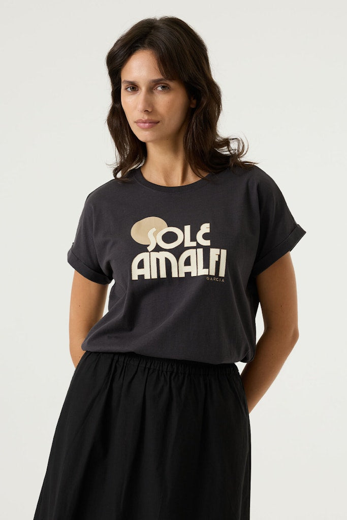 Garcia T-shirt - 260001 Dame T-shirt i Antracite