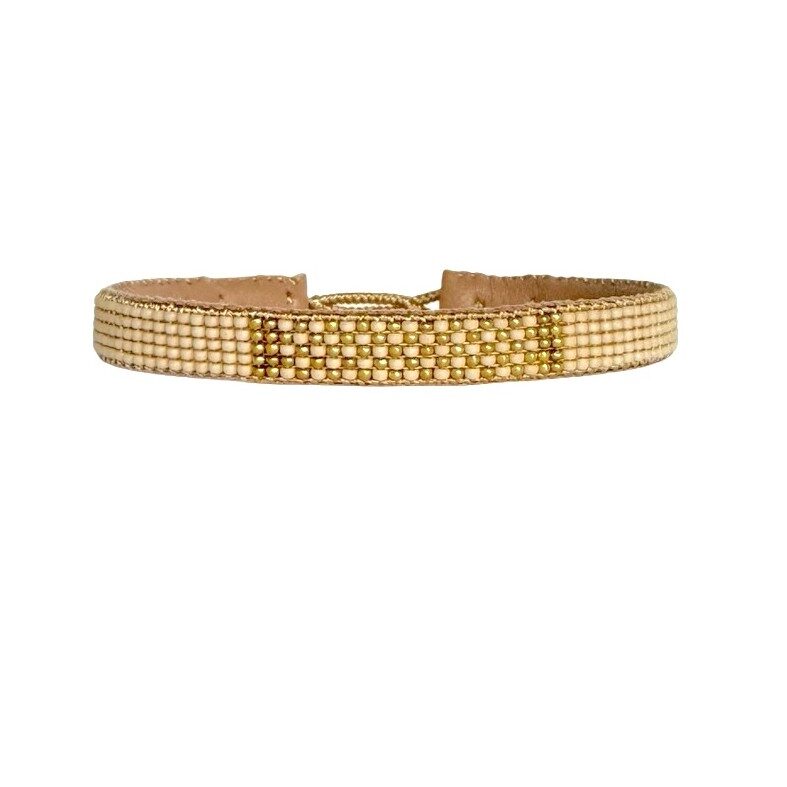 IBU Jewels Armbånd - HF01 Pin Piont Armbånd i Antique Beige