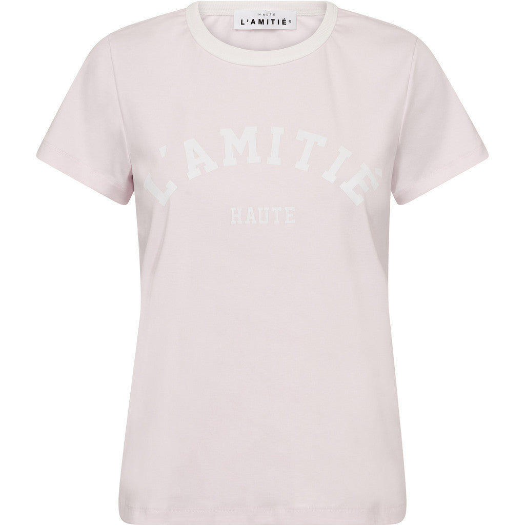 Haute L´amitié T-shirt - Neckline Logo T-shirt i Iced Rose