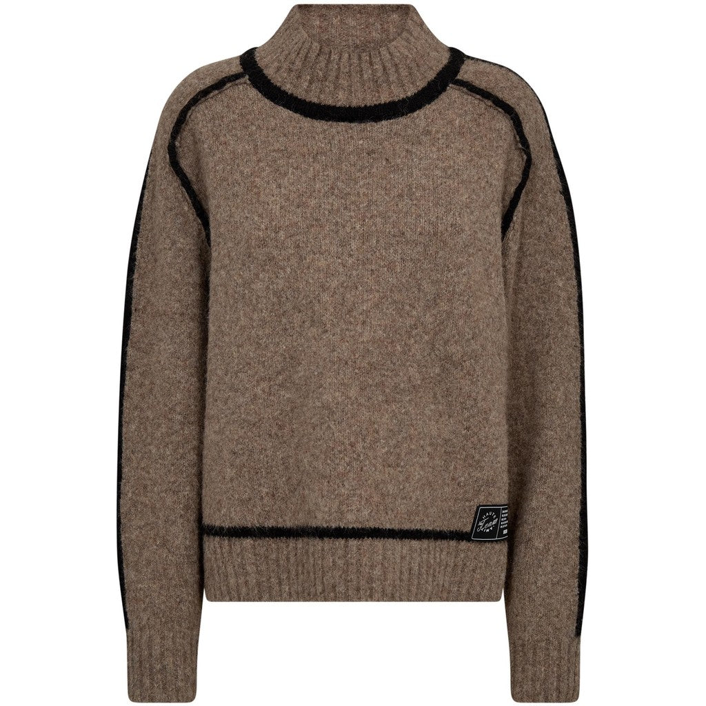 Haute L´amitié Strik - Toby Hem Line Strik i Walnut Melange