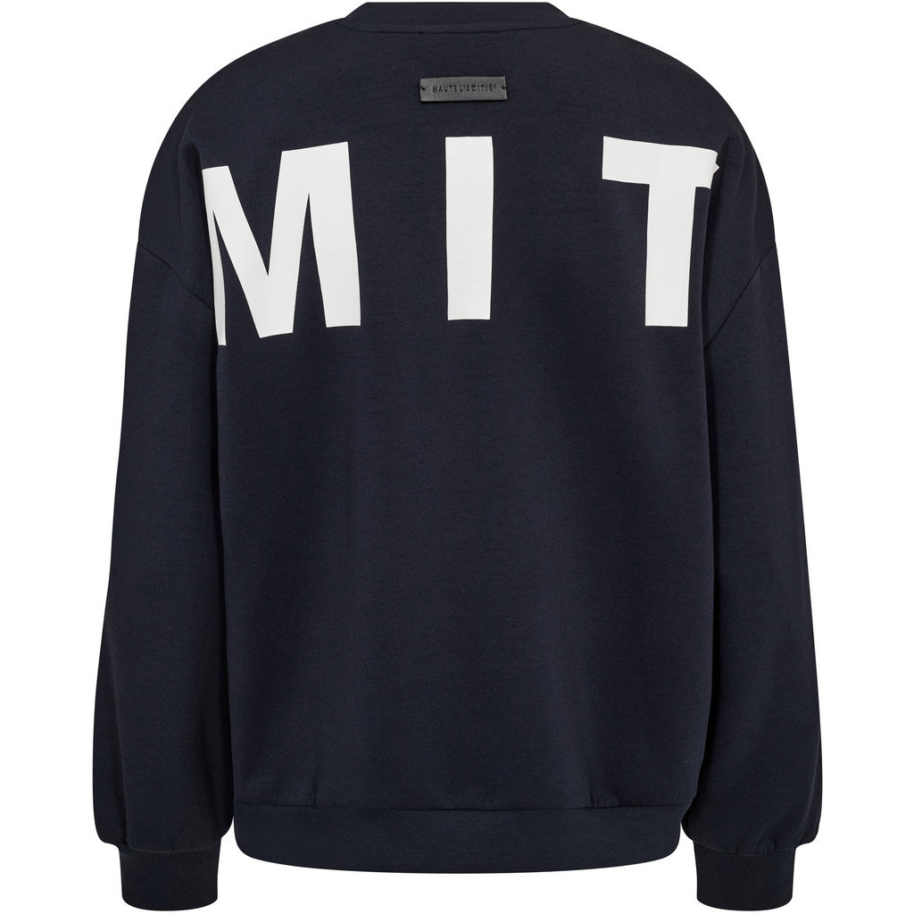 Haute L´amitié Sweat - Maxi Split Logo Sweat i Navy