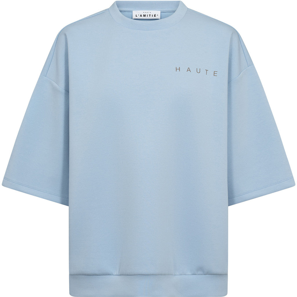 Haute L´amitié Sweat - Maxi Split Logo SS Sweat i Pale Blue