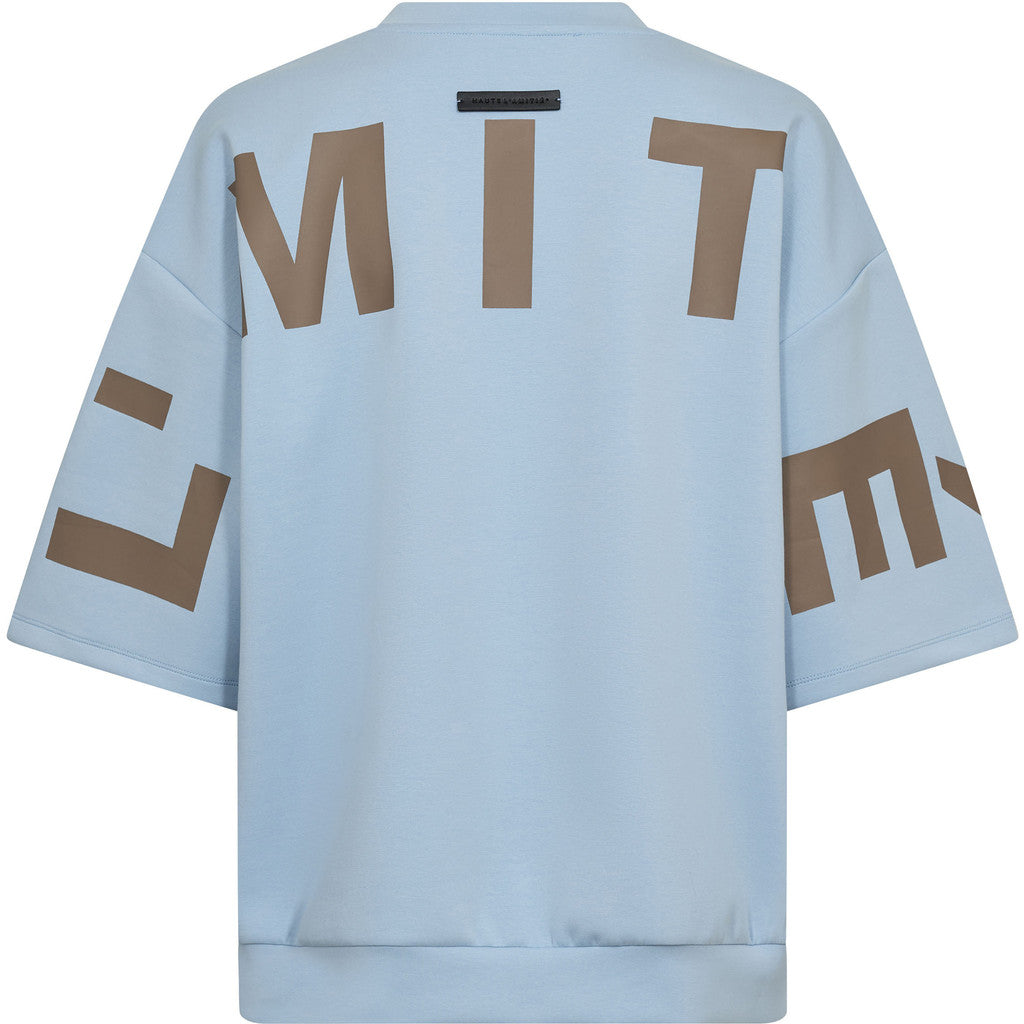 Haute L´amitié Sweat - Maxi Split Logo SS Sweat i Pale Blue