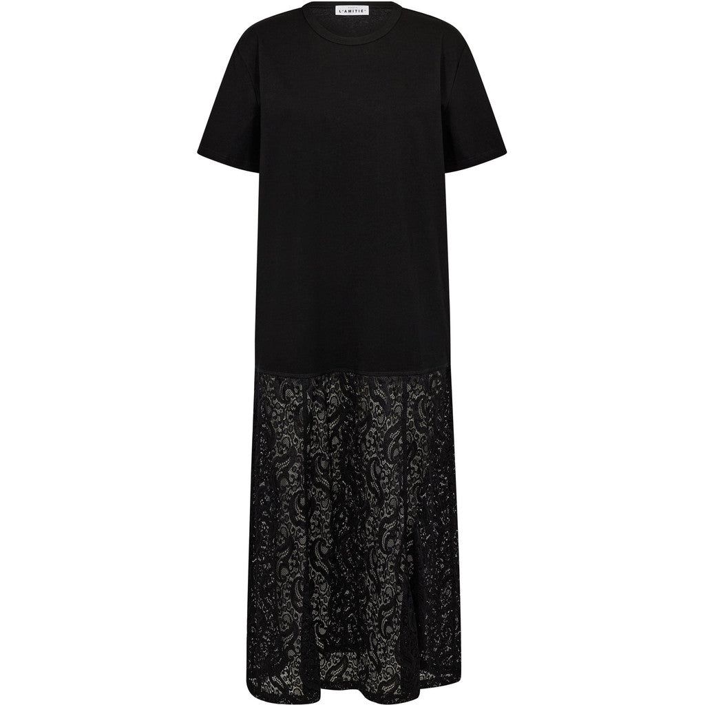 Haute L´amitié Kjole - Summer Lace T-shirt Kjole i Sort