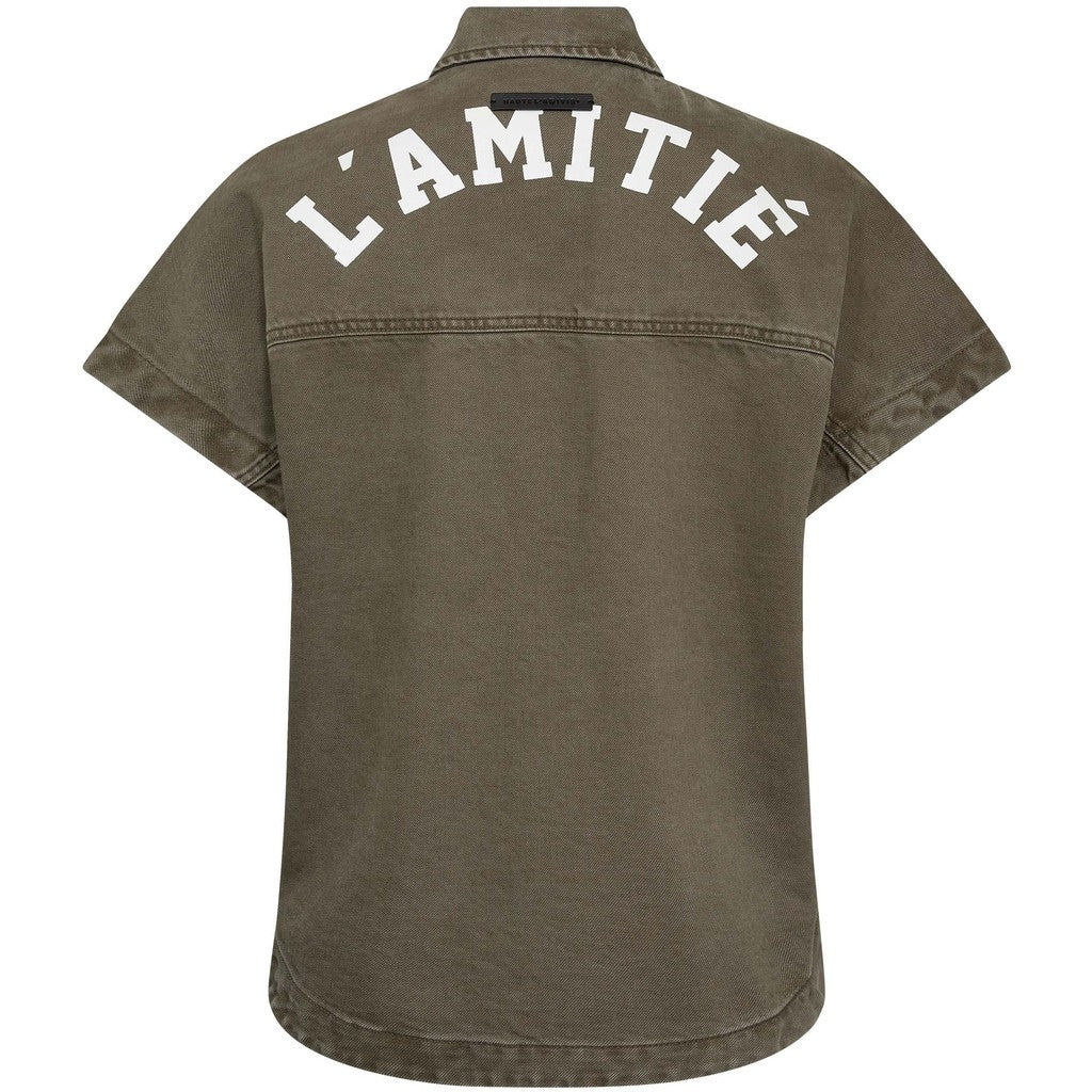 Haute L´amitié Skjorte - Enigma NS Logo Skjorte i Mud