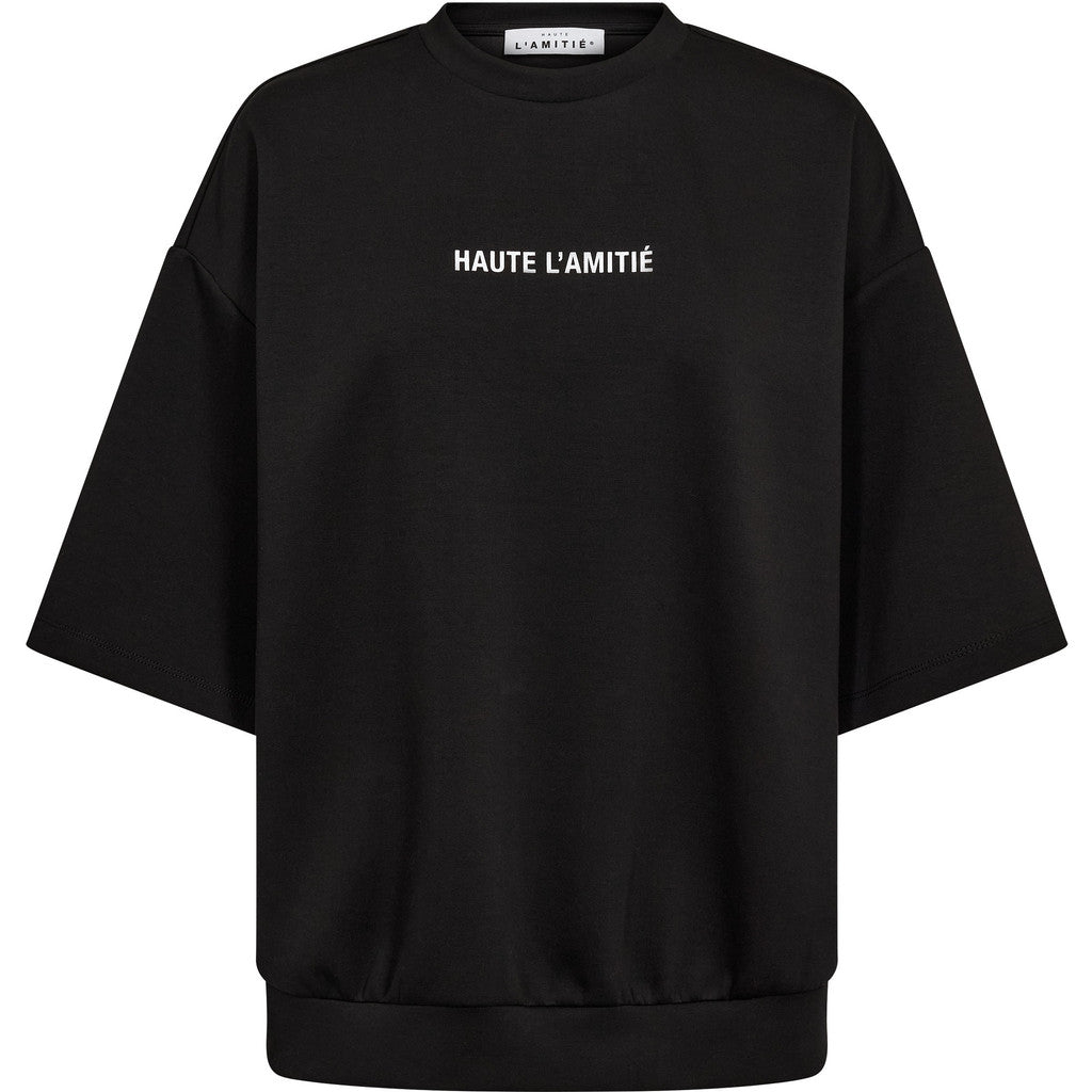 Haute L´amitié Sweat - Back Print studio SS Sweat i Sort