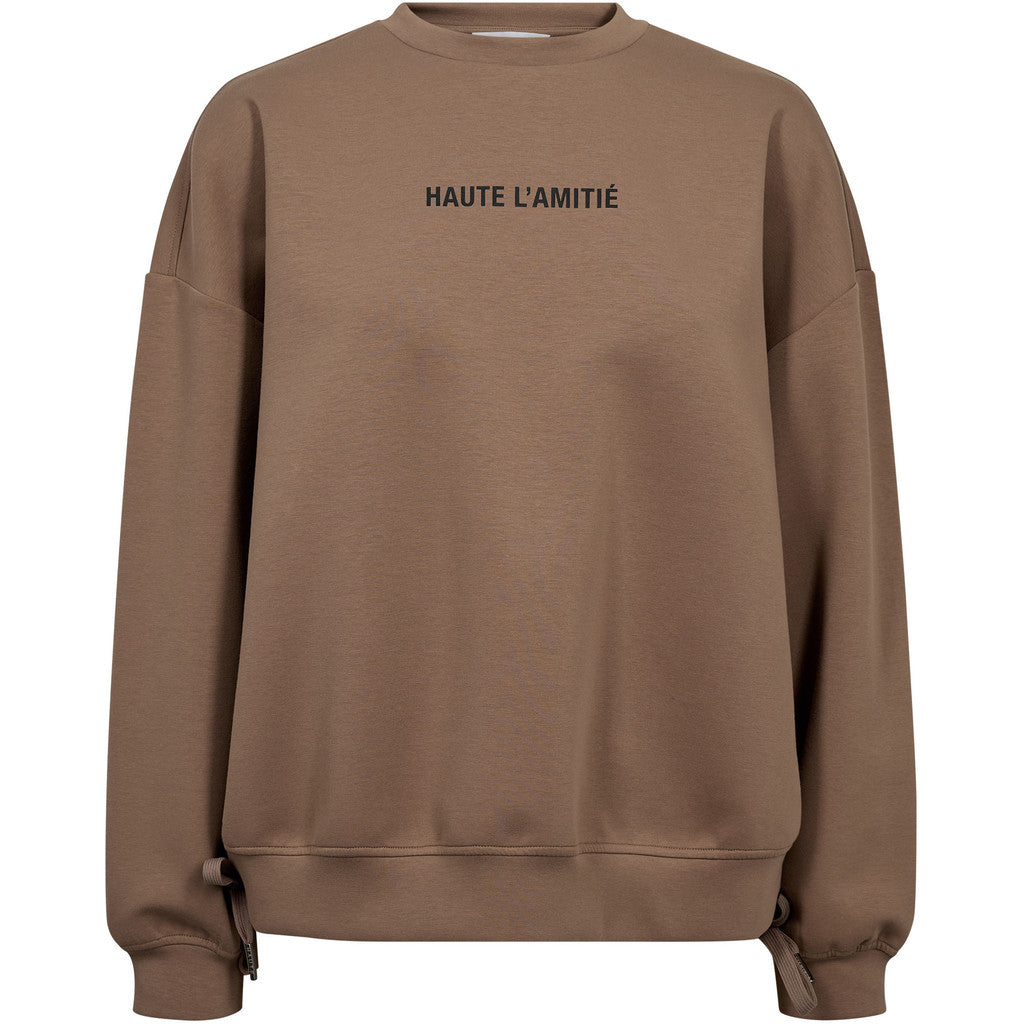 Haute L´amitié Sweat - New Studio Tie Sweat i Walnut