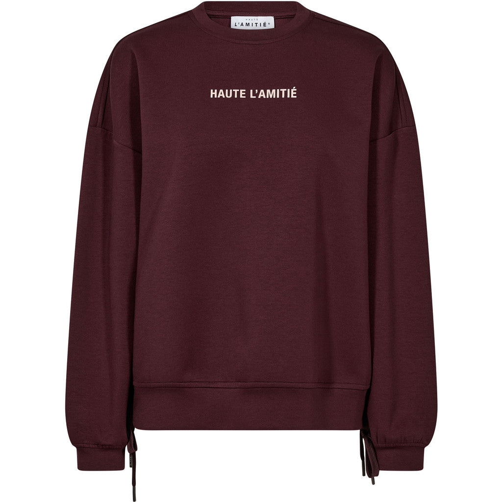 Haute L´amitié Sweat - New Studio Tie Sweat i Wine