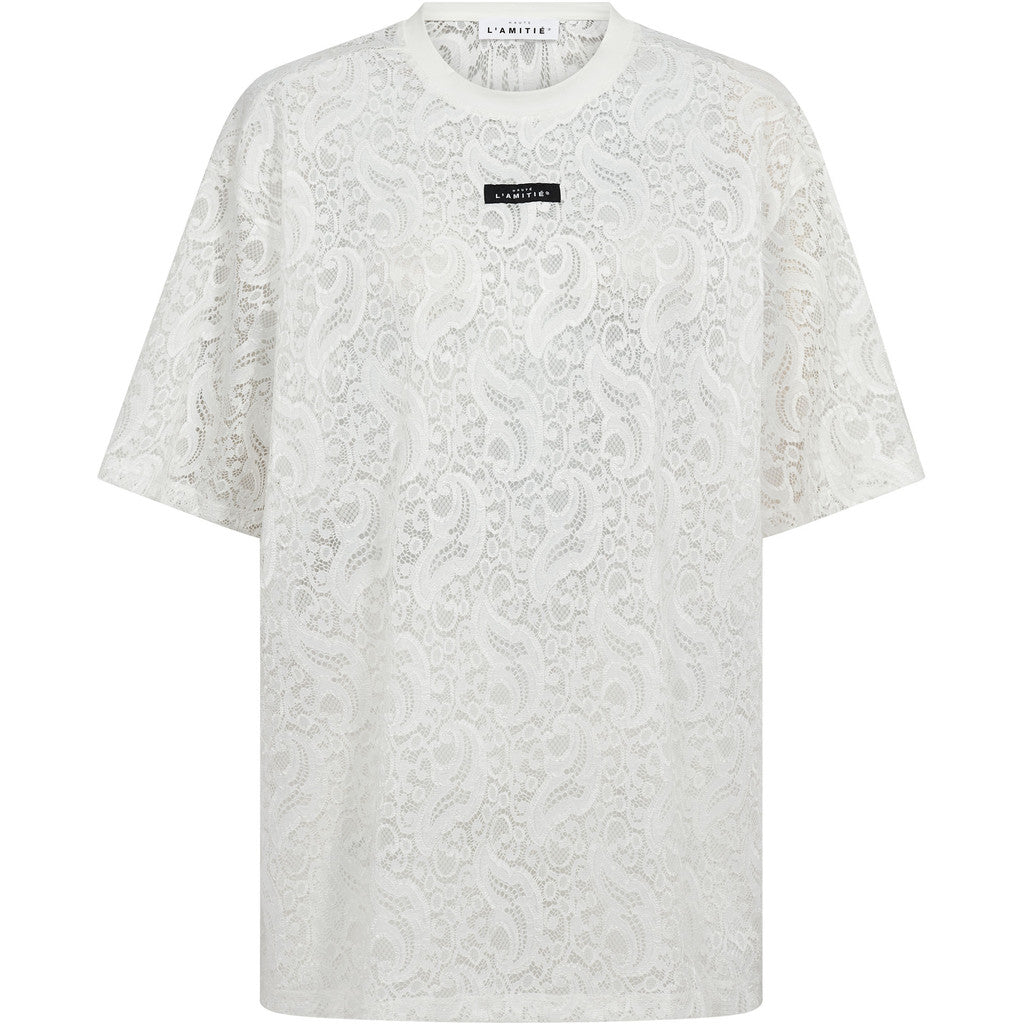 Haute L´amitié T-shirt - Summer Æace Loose T-shirt i White