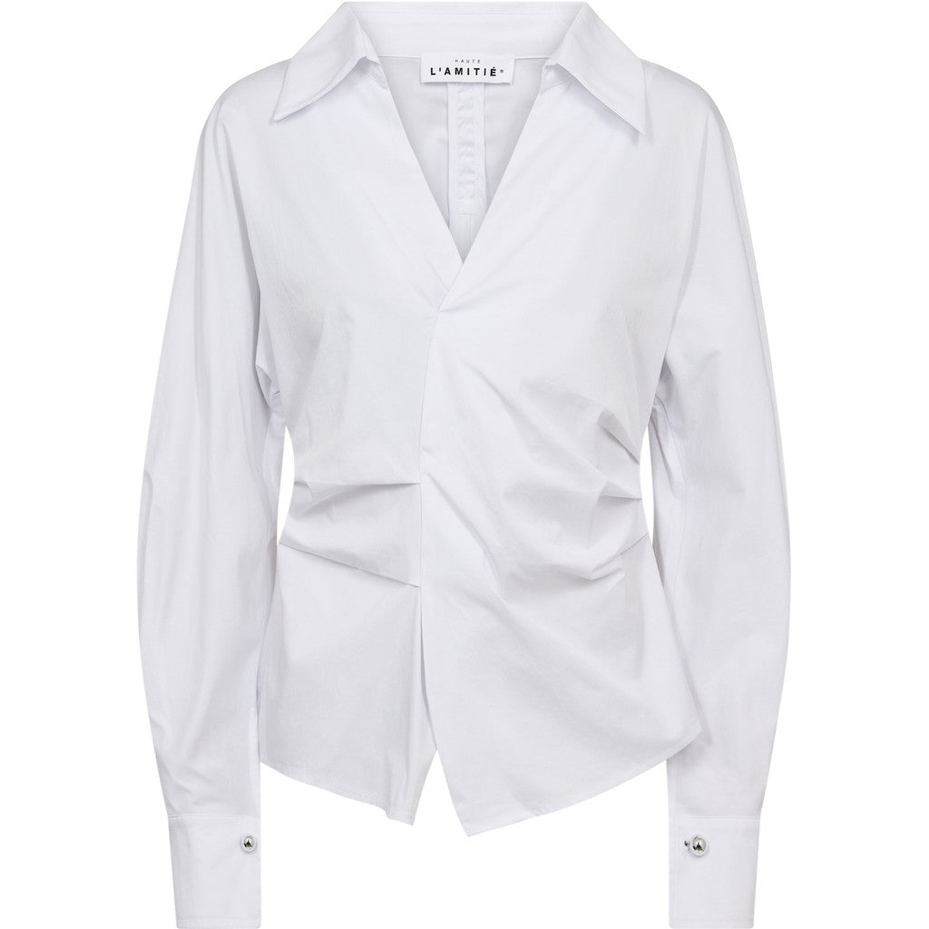 Haute L´amitié Skjorte - Bell Zip Ball Skjorte i Hvid