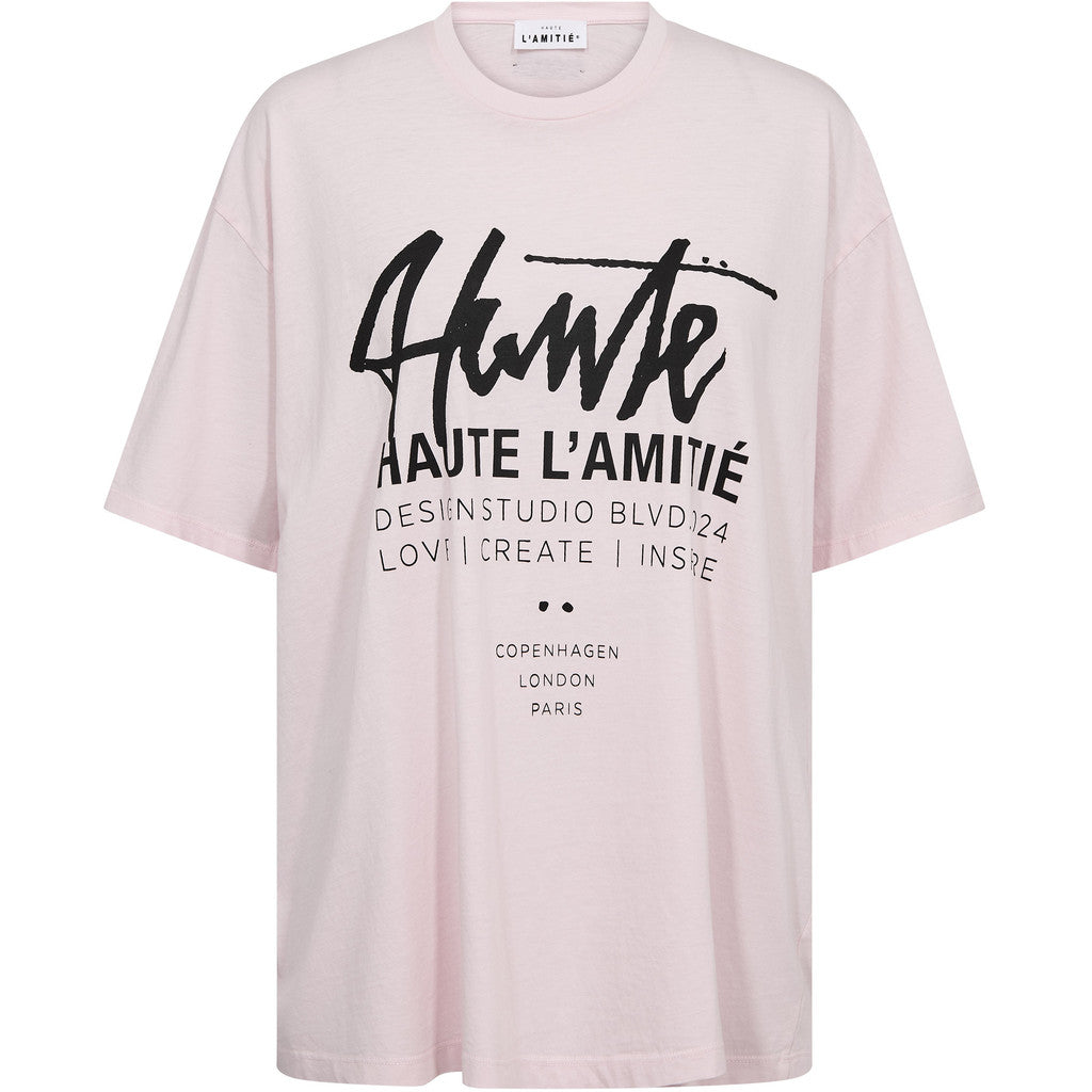 Haute L´amitié T-shirt - Studio Tag T-shirt i Iced Rosa