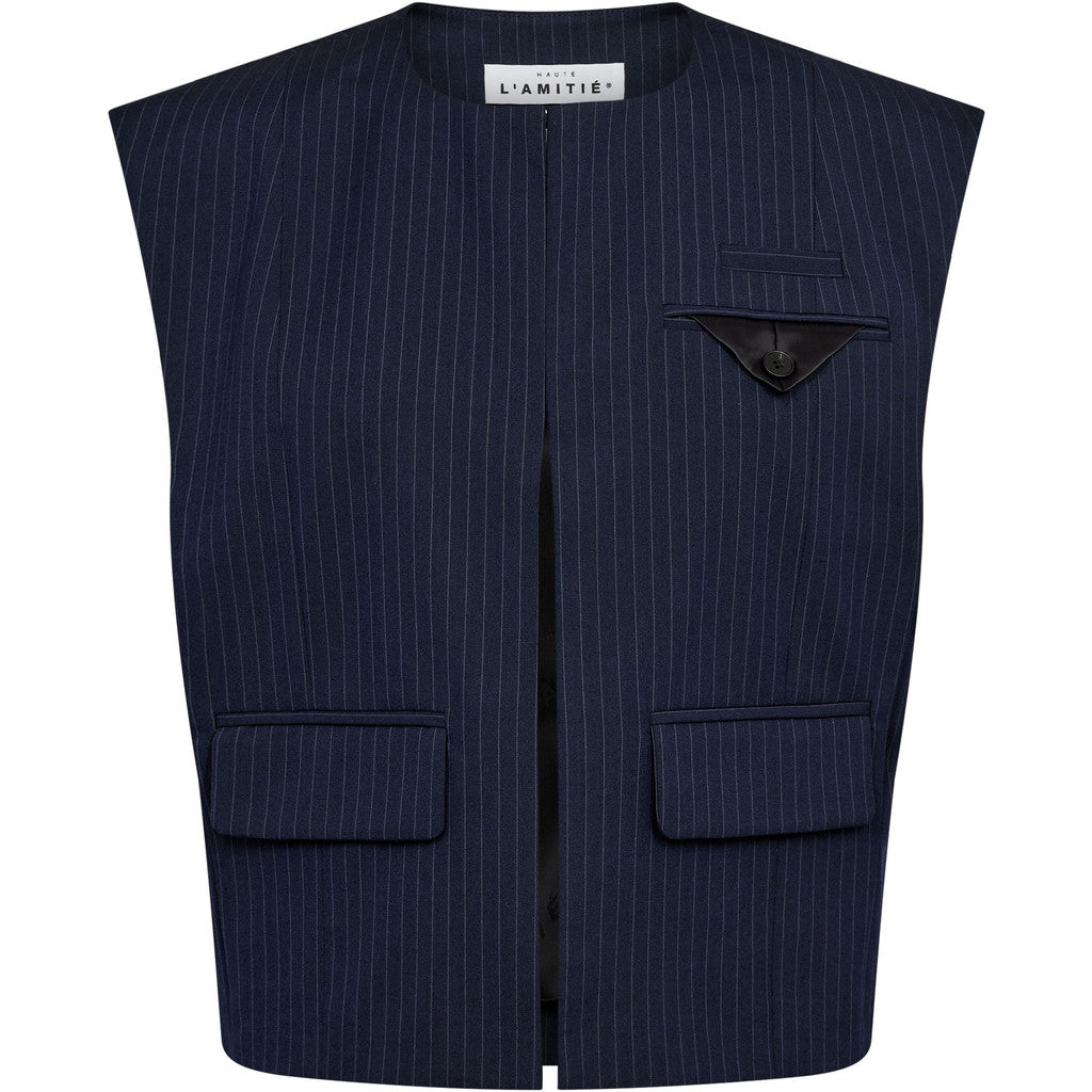 Haute L´amitié Vest - Navy Pin Box Vest i Navy